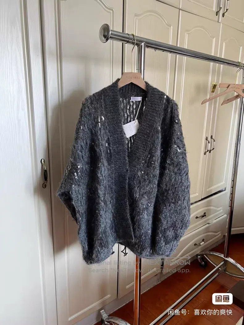 Brunello Cucinelli Brunello Cucinelli Sequin Open Cardigan Size M / US 6-8 / IT 42-44 - 2 Thumbnail