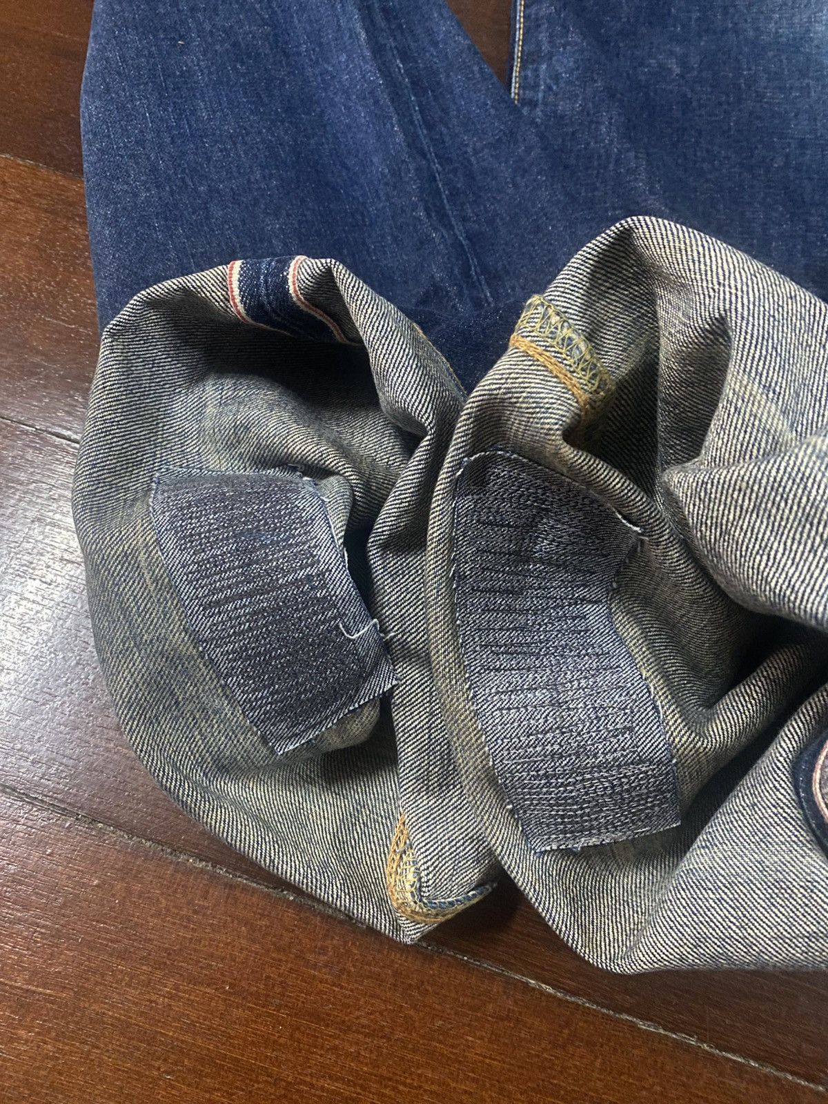 Edwin Vintage 90s Edwin 505 Selvedge Straight Jeans wide leg Size US 36 / EU 52 - 17 Thumbnail