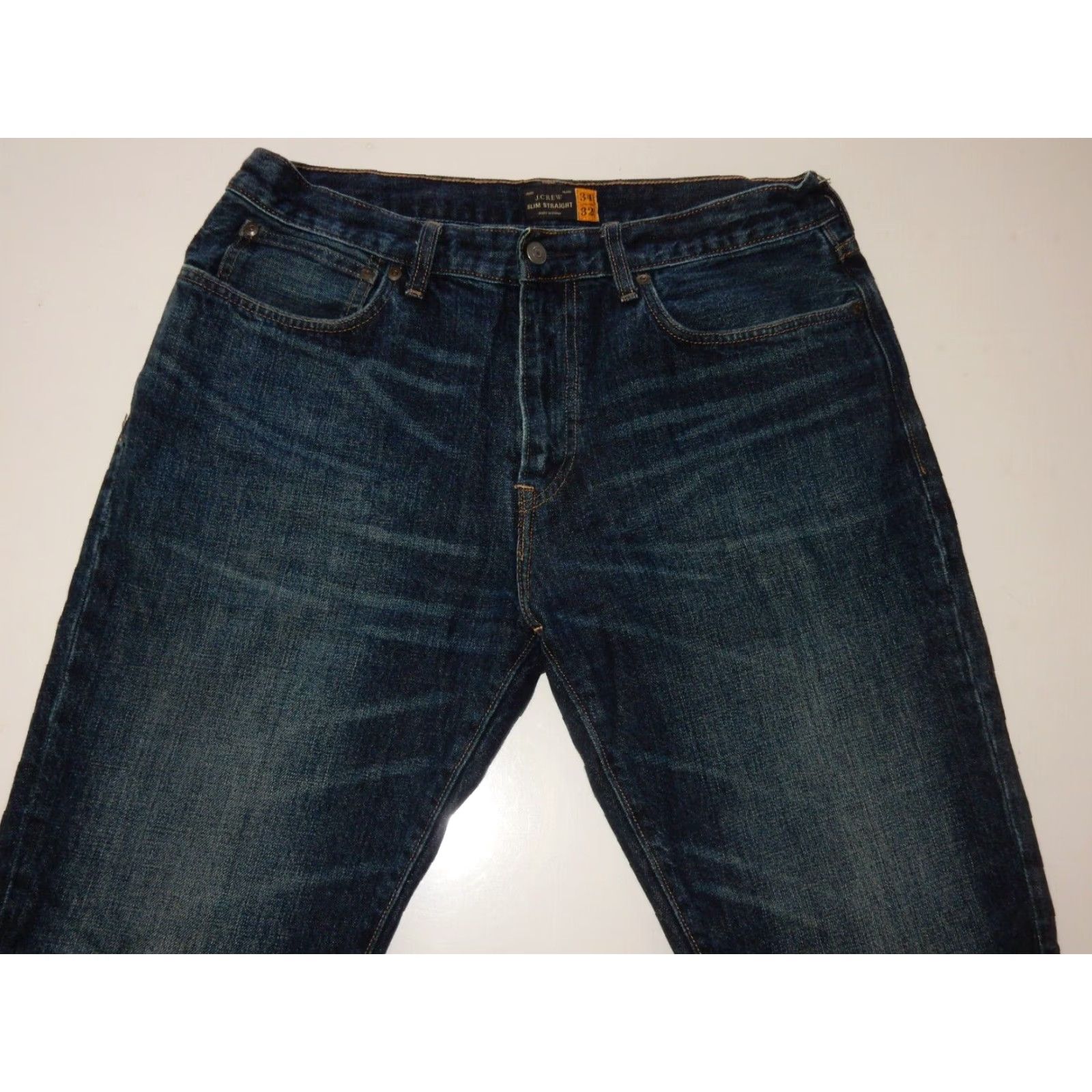 J.Crew J.CREW Men's Denim Jeans Size 34x32 Slim Straight Blue Size US 34 / EU 50 - 2 Thumbnail