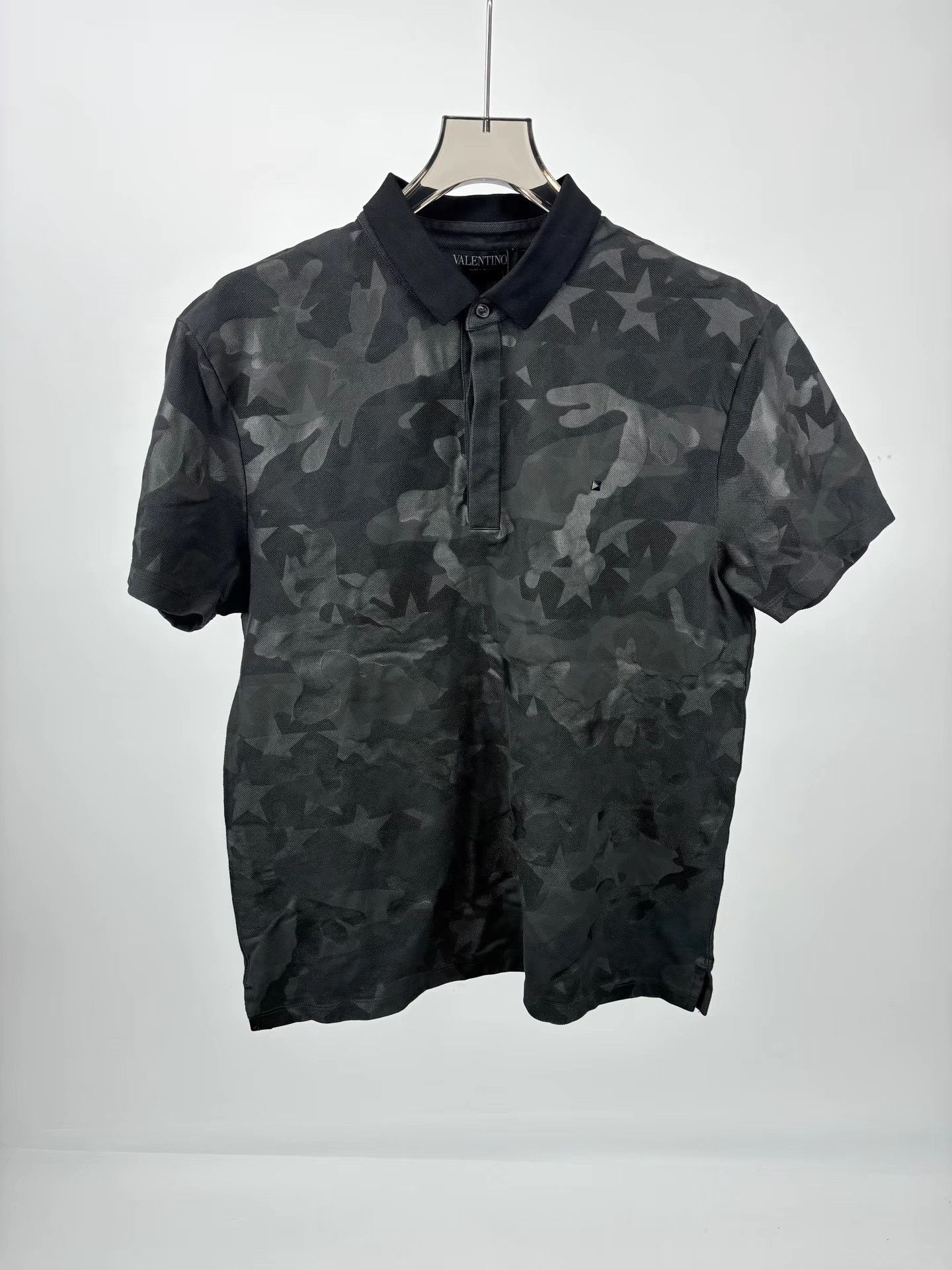 Valentino VALENTINO Camouflage Studded Short Sleeve Polo Size US L / EU 52-54 / 3 - 1 Thumbnail