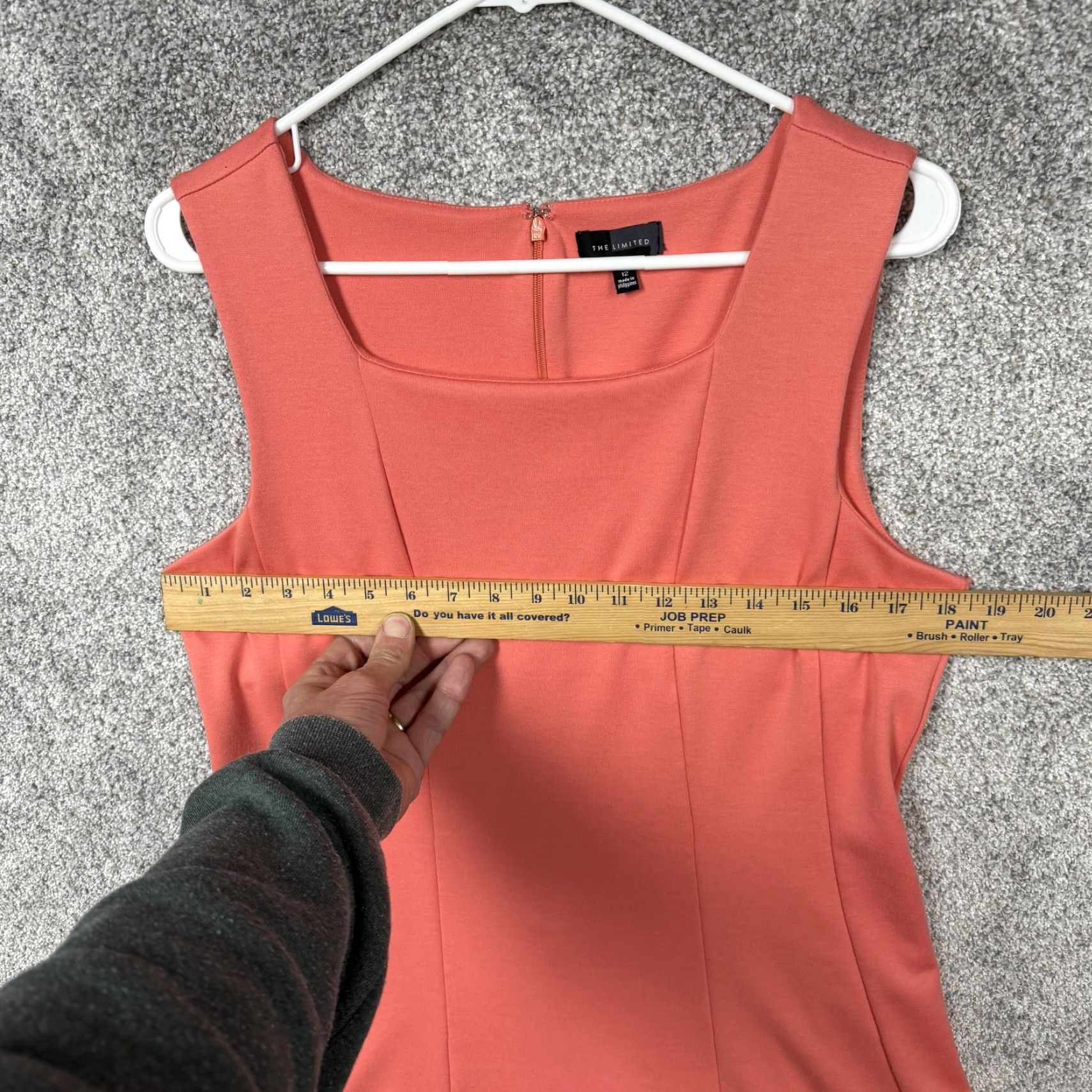 Vintage VINTAGE: No (not vintage) — The Limited Dress 12 Coral Office Casual Clean Girl Polished Preppy Layering Size XL / US 12-14 / IT 48-50 - 2 Thumbnail