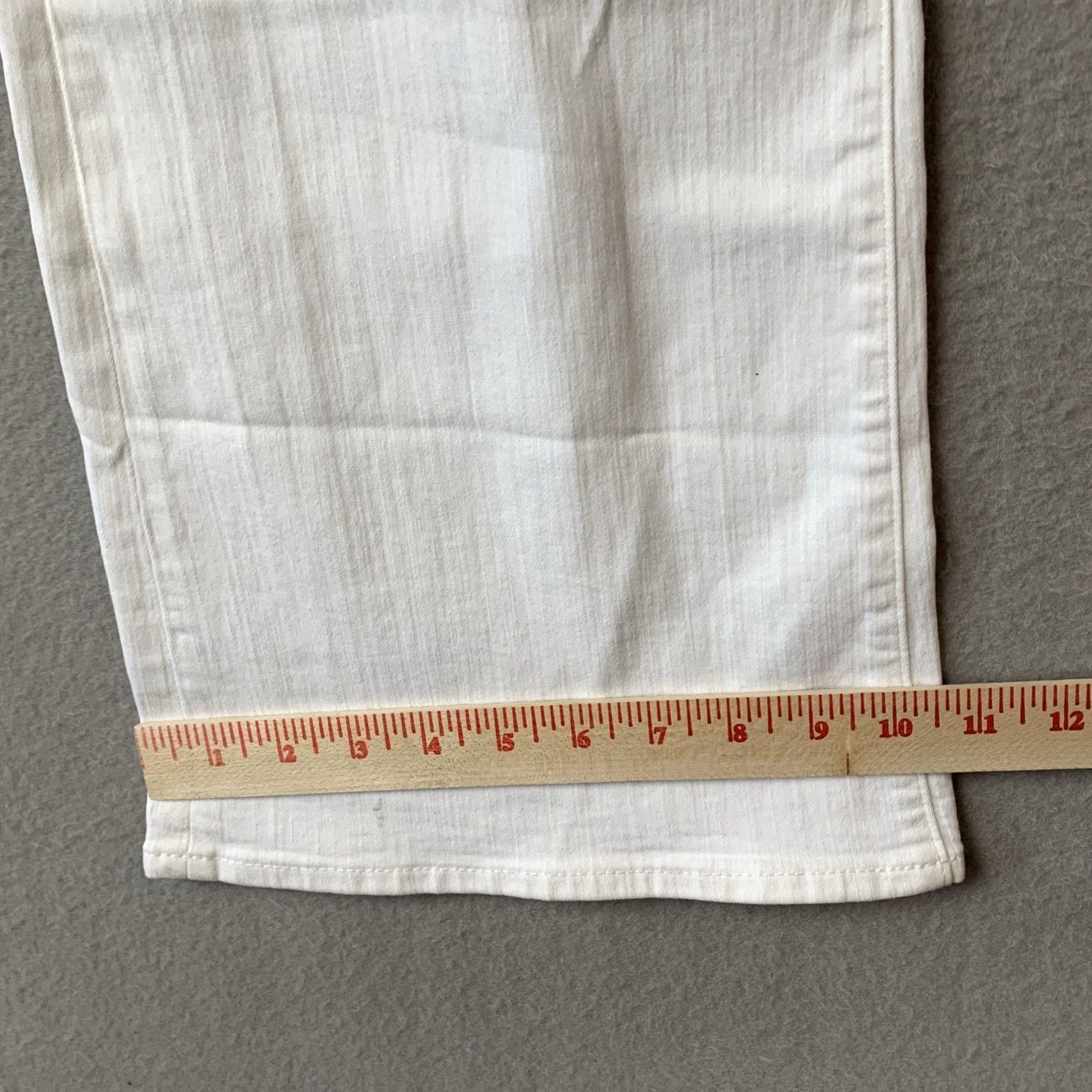 J.Crew J.CREW Jeans Womens Tall 30 High Rise Bootcut Denim White Solid 2003 Vintage? No (Regular) Baggy Hipster Boho Hippie City Festival Retro 80s 90s Size 30" / US 8 / IT 44 - 7 Thumbnail