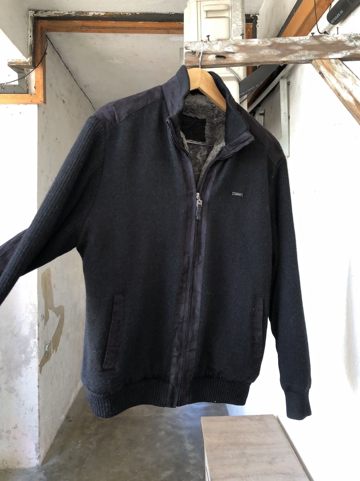 Lacoste Lacoste Knit Sherpa Zip Up Jacket For Winter Size US M / EU 48-50 / 2 - 12 Thumbnail