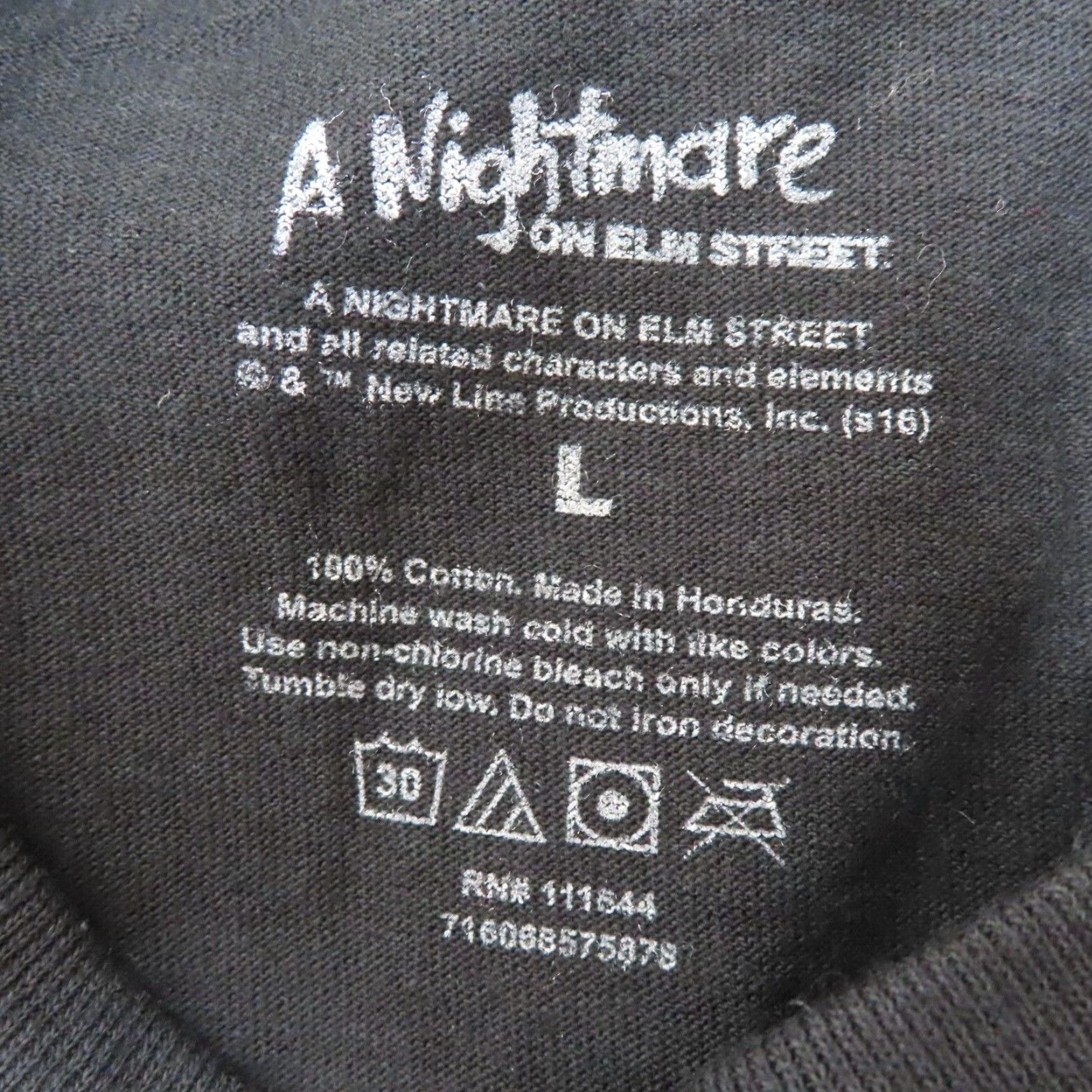 Vintage A Nightmare on Elm Street Mens Large Graphic Short Sleeve Tee Shirt NEW Size US L / EU 52-54 / 3 - 5 Thumbnail