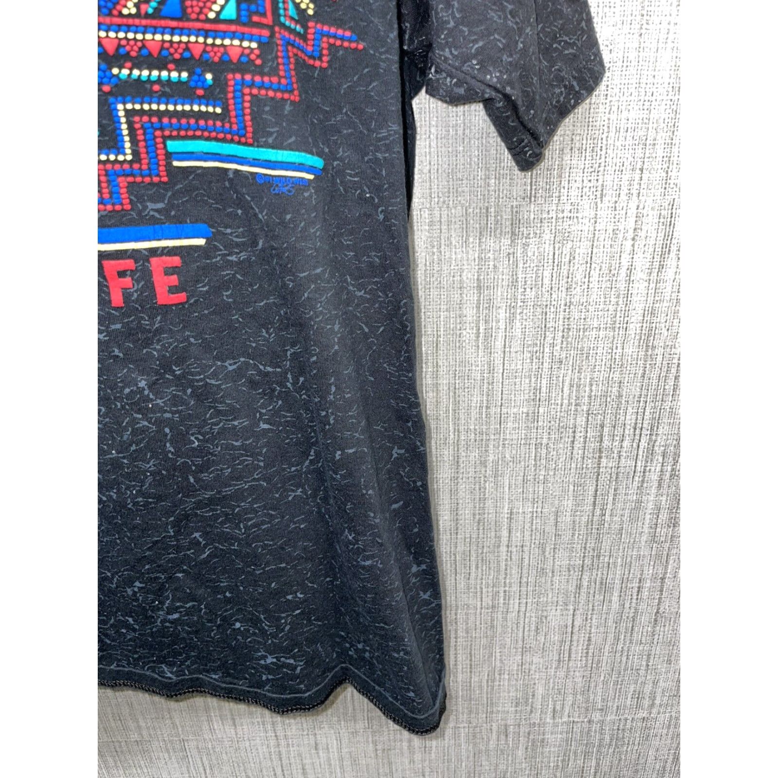 Jerzees VINTAGE Jeerzes Santa Fe 92 Wild West Graphic T-Shirt Mens L USA Black USA 90s Wild West Mens L Size US L / EU 52-54 / 3 - 4 Thumbnail