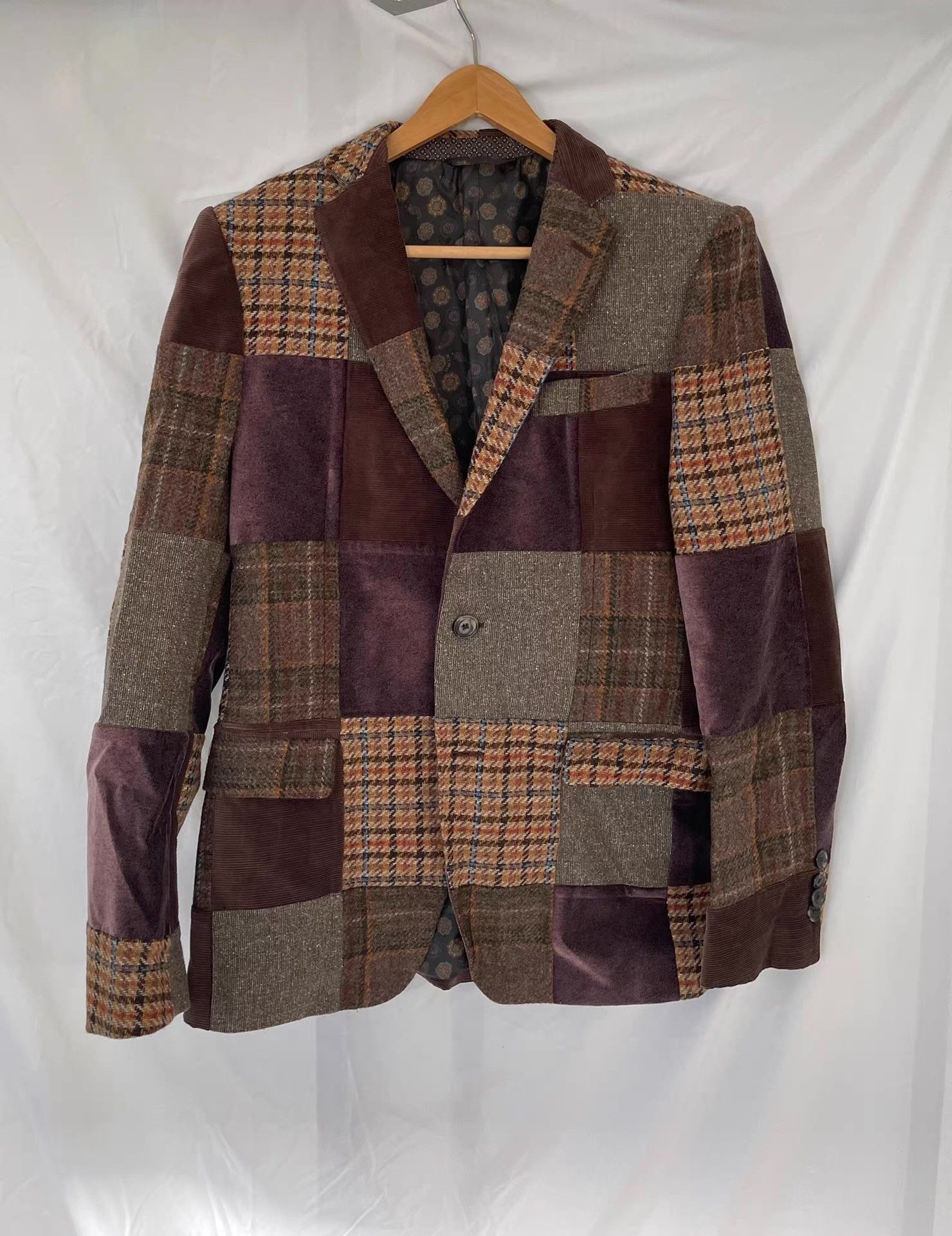 Etro Etro Men's Paneled Blazer Ｑ21 Size 46R - 1 Thumbnail