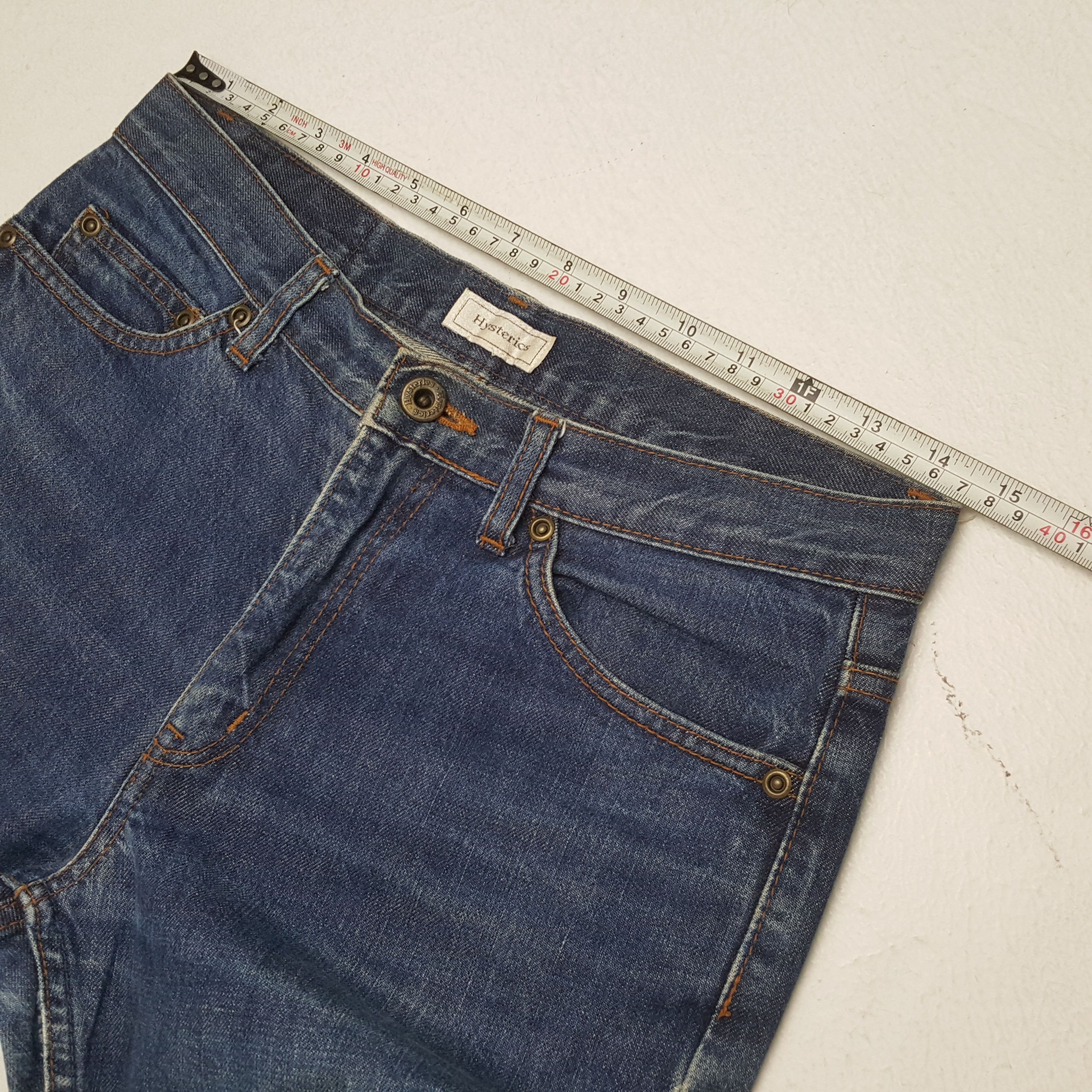 Hysteric Glamour HYSTERIC GLAMOUR Japanese Brand Streetwear Custom Art Jeans Size 29" - 7 Thumbnail