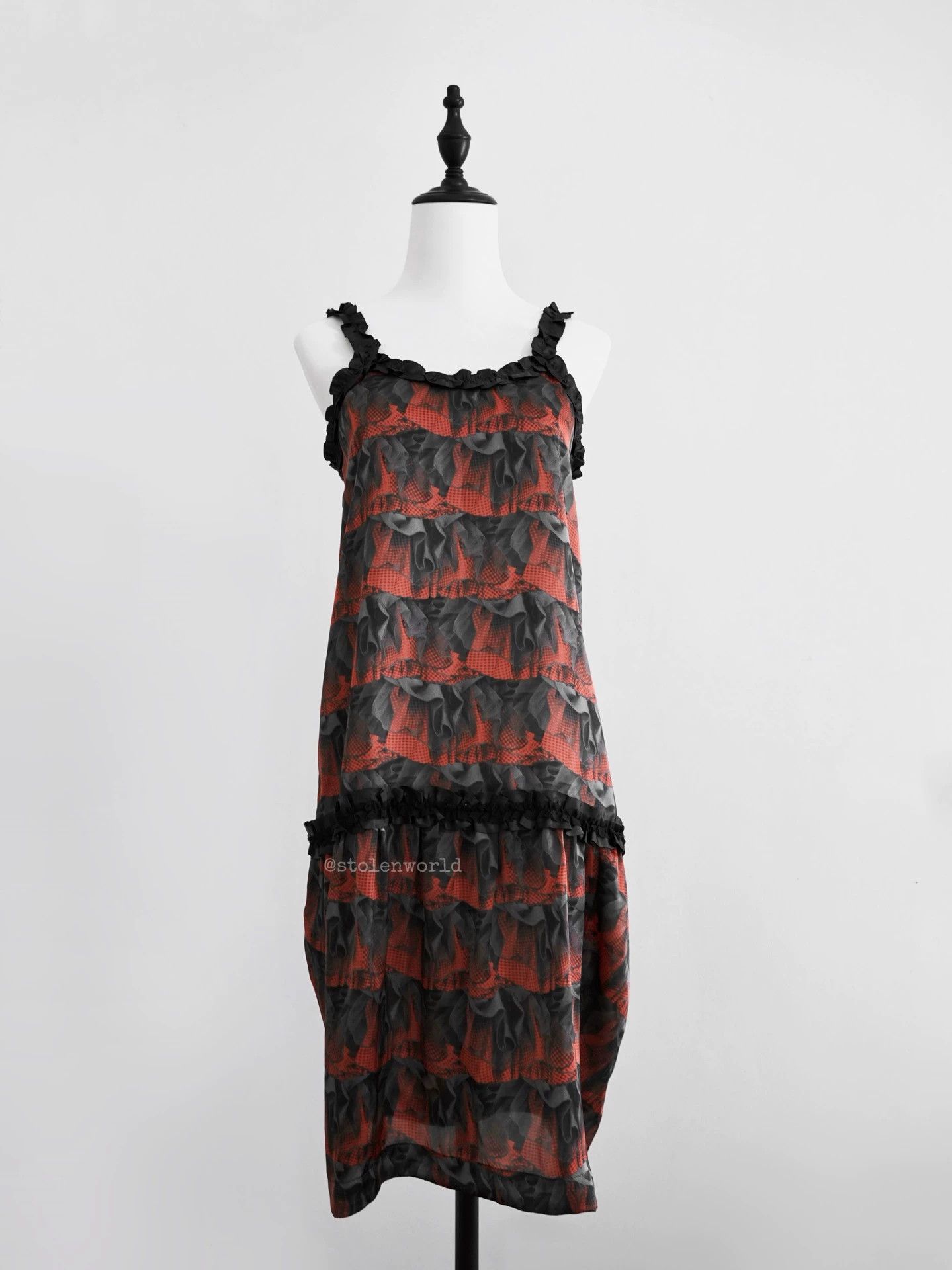 Comme des Garcons Comme des Garçons Women's 08 AW Bow Lace Suspender Dress Size XS / US 0-2 / IT 36-38 - 4 Thumbnail