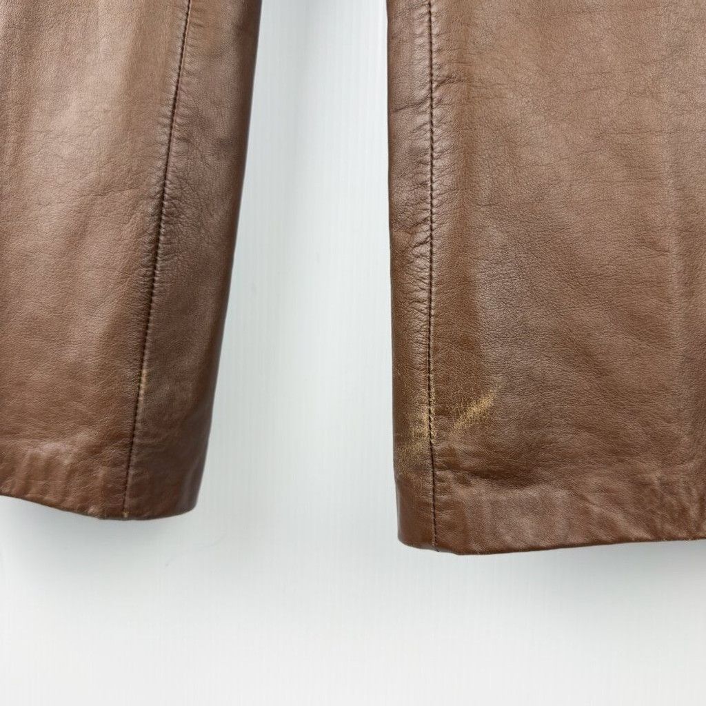 Vintage VTG LEATHER Western Set Brown Blazer Jacket Pants sz 6 - 8 Size M / US 6-8 / IT 42-44 - 7 Thumbnail