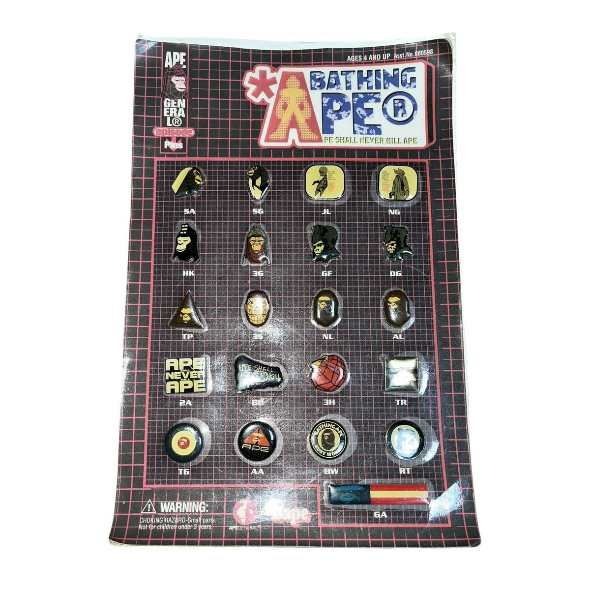 Bape Bape Episode Pin Set Size ONE SIZE - 1 Thumbnail