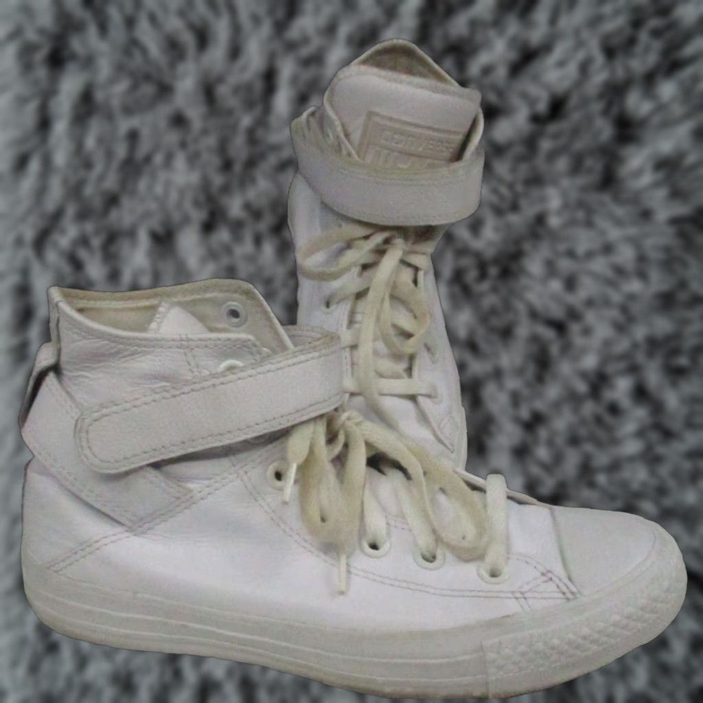 Converse Converse All Star Leather HI-Top Women Ivory White 7 Size US 7 / IT 37 - 1 Thumbnail