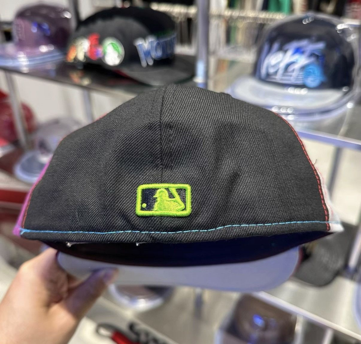 New Era New Era MLB New York Block Flat Brim Baseball Cap J32 Size ONE SIZE - 4 Thumbnail