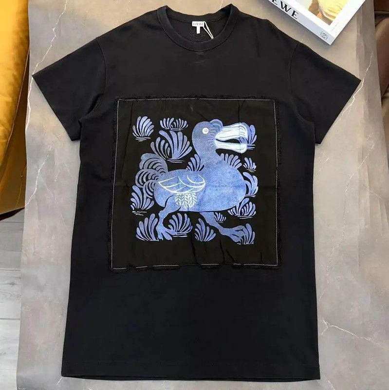 Loewe Loewe Black Cotton Summer T-Shirt 0089 Size S / US 4 / IT 40 - 1 Thumbnail