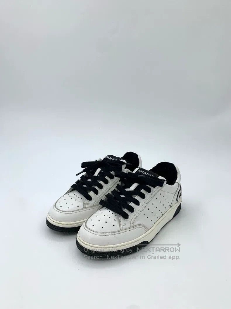 Chanel Chanel Logo black and white panda lacing casual shoes snea Size US 5 / IT 35 - 1 Thumbnail
