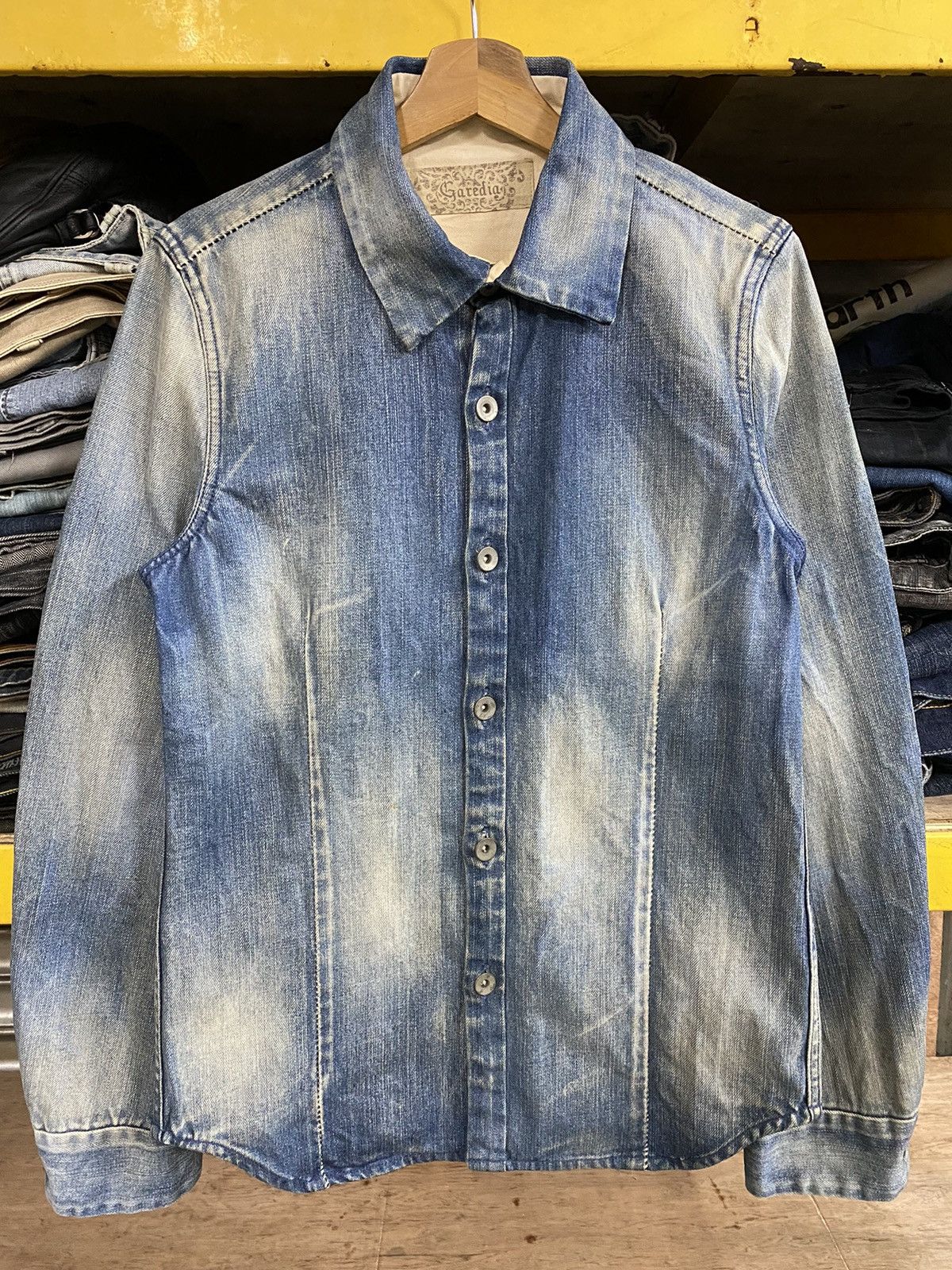 Hysteric Glamour × If Six Was Nine × Japanese Brand Japanese Rusty Garedia Distressed Denim Jacket Size US M / EU 48-50 / 2 - 1 Thumbnail
