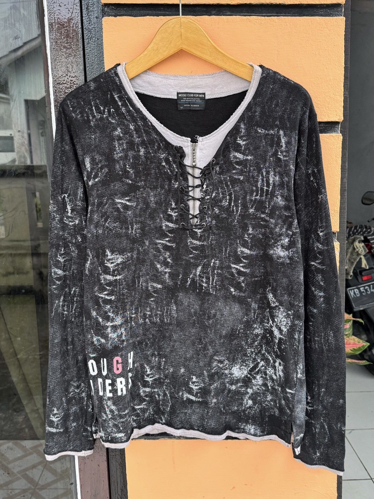 image of If Six Was Nine x Kmrii Ncfm Archive Rough Riders Long Sleeve Isfixwasnine Lgb Style in Grey (Size 