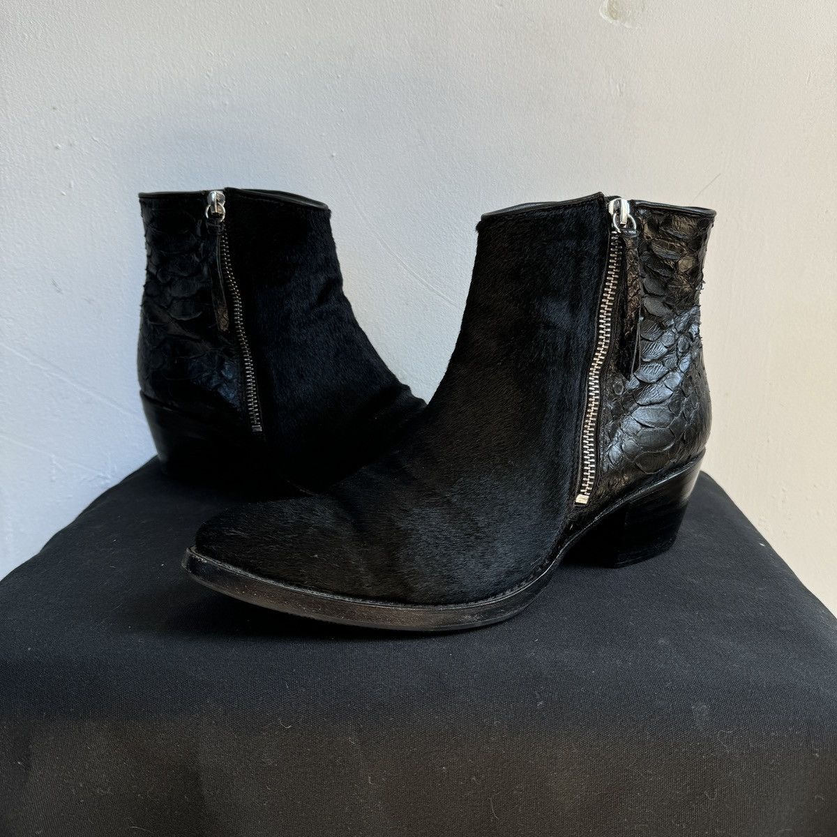 Sendra Notabene by Sendra Pony Crocodile Leather Cowboy Boots Size US 10 / IT 40 - 3 Thumbnail