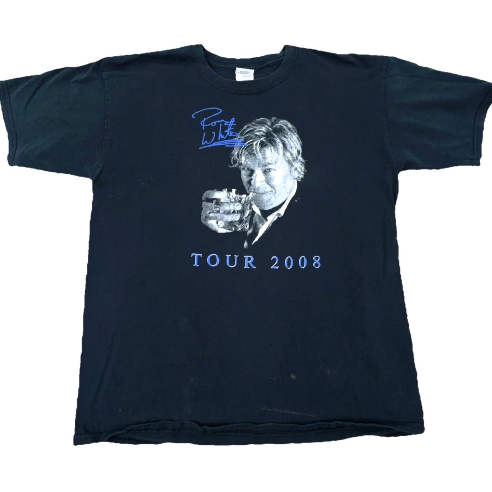Gildan VINTAGE Ron White Shirt Men L Black Tee Comedy Tour 2008 Y2K Comedian 2000s Size US L / EU 52-54 / 3 - 2 Thumbnail