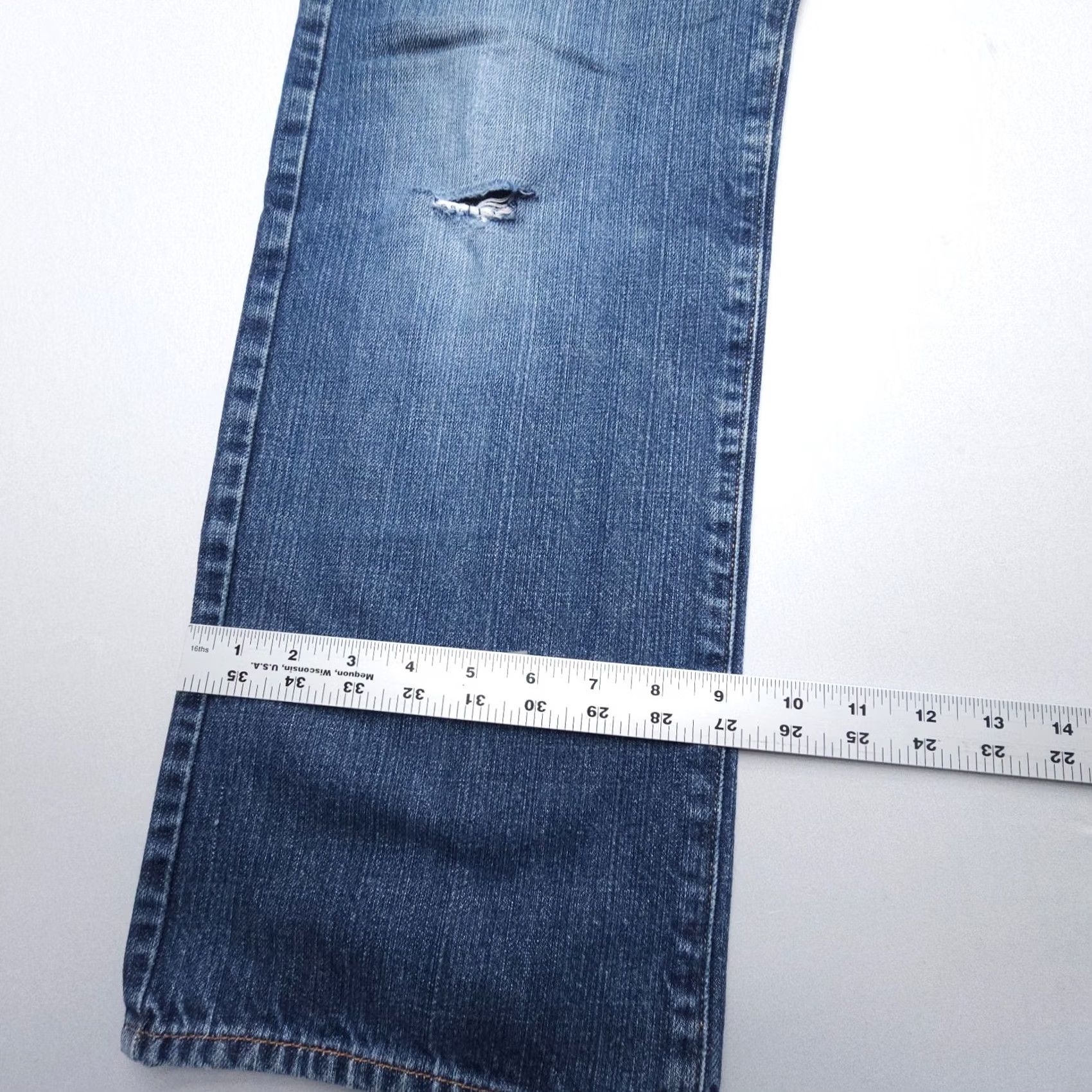 Lucky Brand Lucky Brand Vintage Jeans Mens 33 x 30 Dark Wash Straight 5-Pocket Denim Blue Computer Size US 33 - 7 Thumbnail