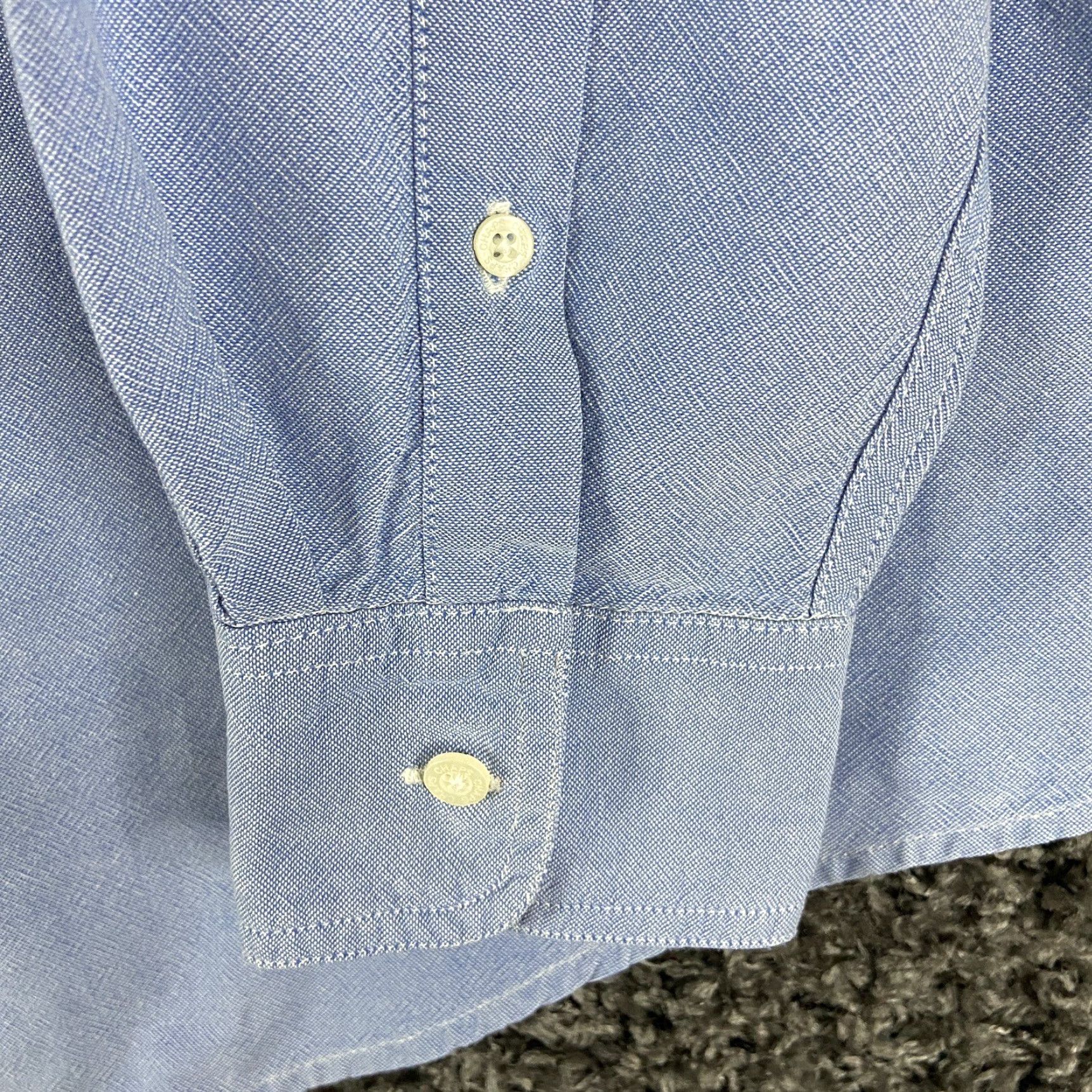 Chaps CHAPS Blue Button-Up Shirt Men's Long Sleeve Size L Size US L / EU 52-54 / 3 - 3 Thumbnail