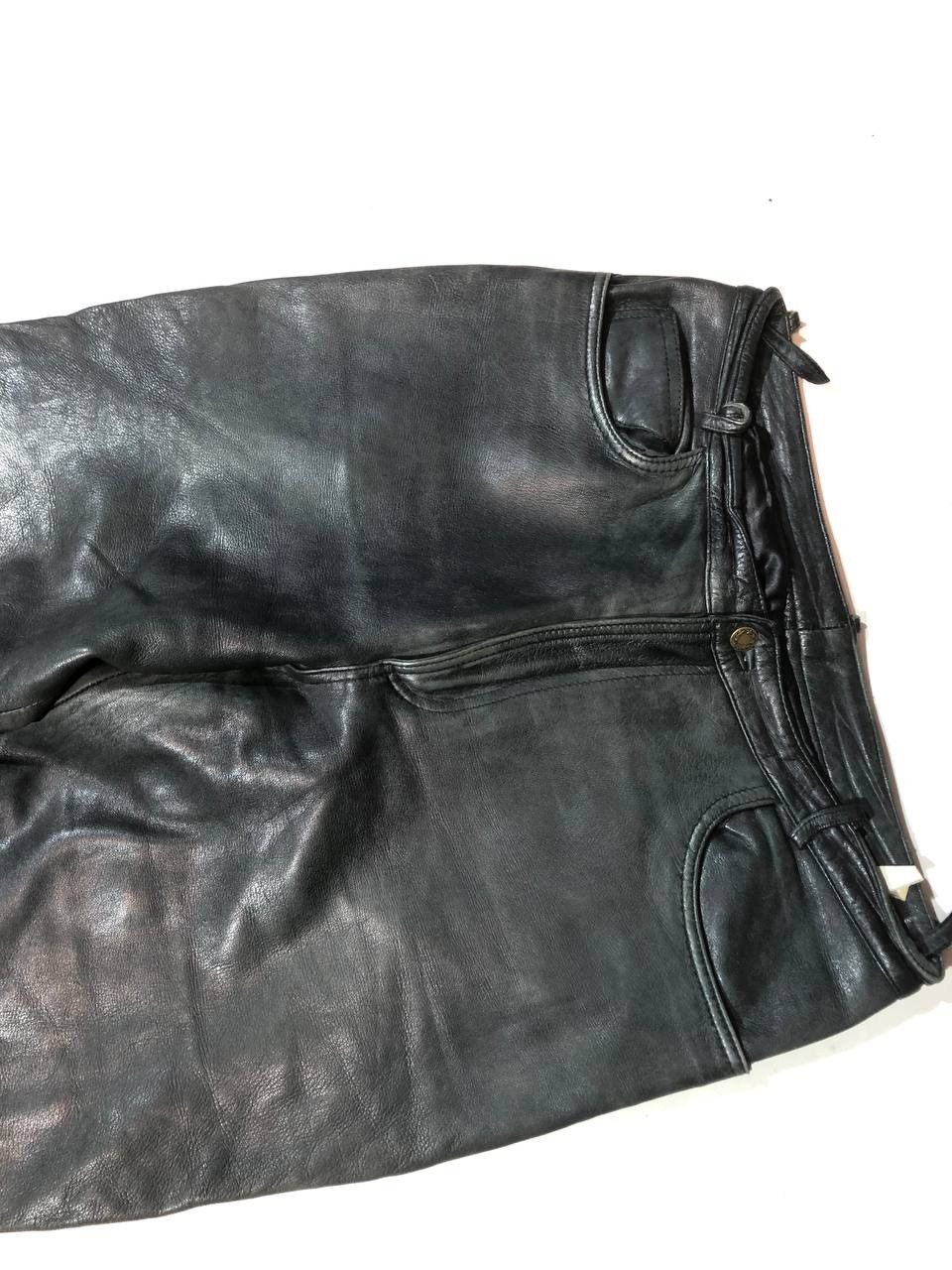 Vintage Racing Moto Biker Japanese Leather Pants Vintage Size US 36 / EU 52 - 4 Thumbnail