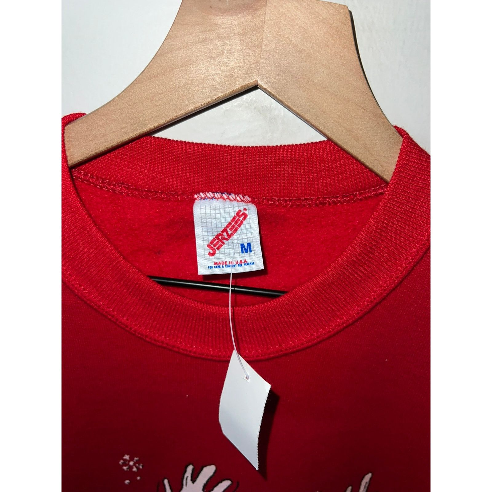 Jerzees Vintage Utah Sweatshirt Moose Skiing Red Ski Crewneck 90s M Size US M / EU 48-50 / 2 - 7 Thumbnail