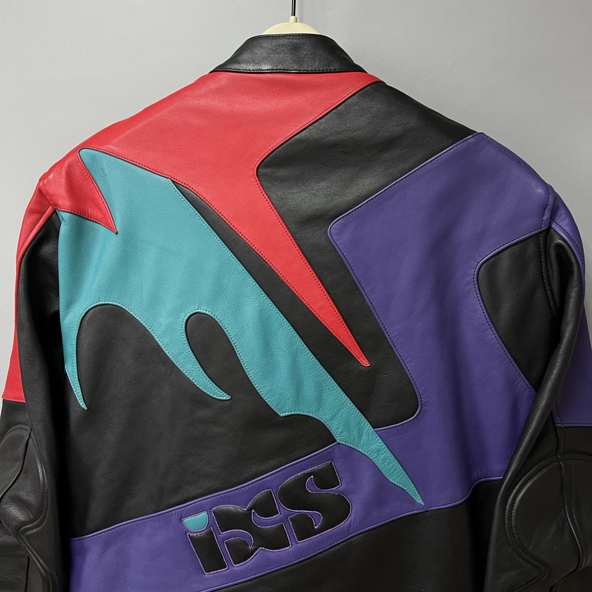 Leather iXS Motorcycle Leather Jacket Racing y2k Size M / US 6-8 / IT 42-44 - 19 Thumbnail