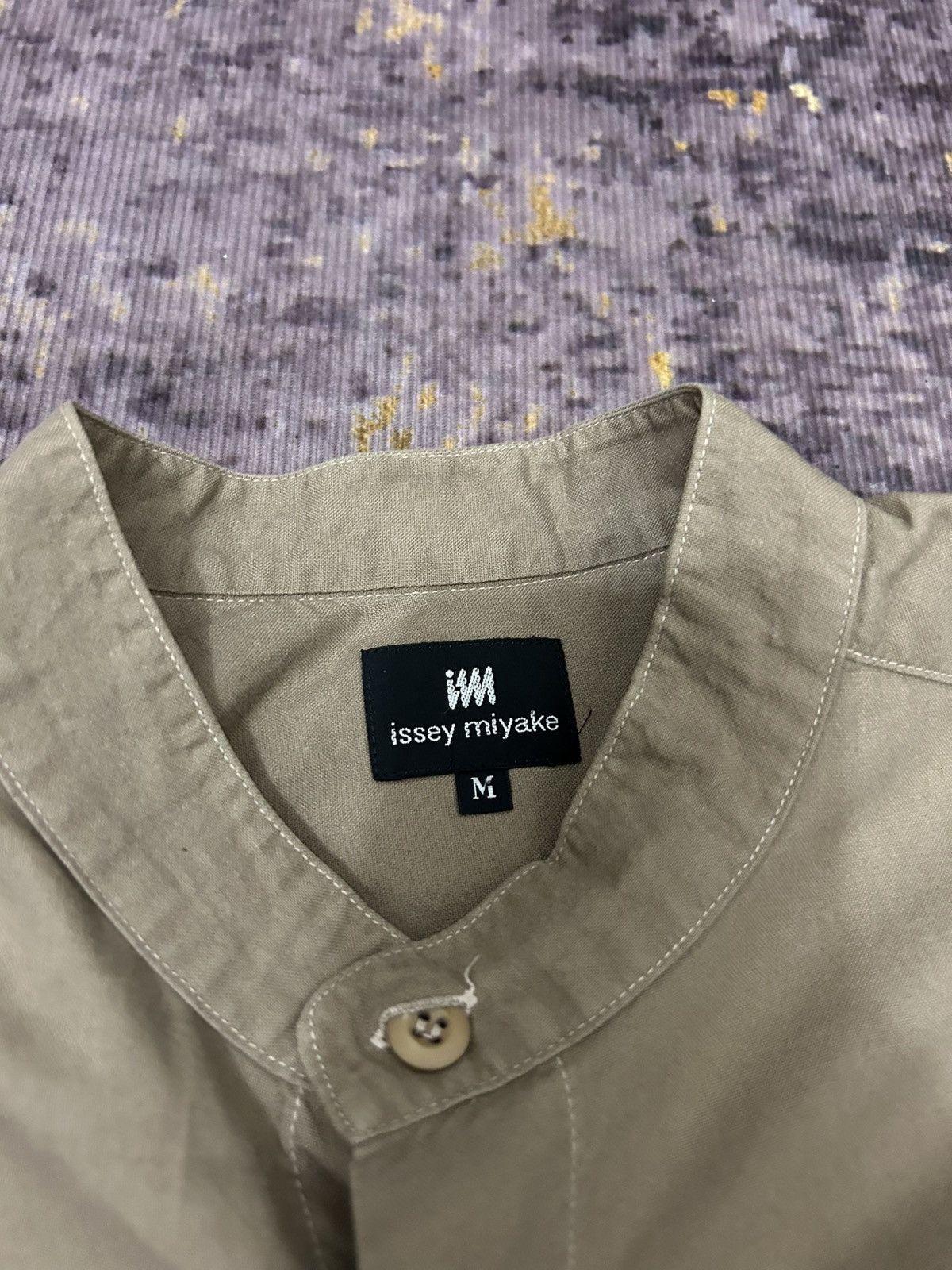 Issey Miyake Vintage Issey Miyake Stand Collar Button Shirt Size US M / EU 48-50 / 2 - 6 Thumbnail