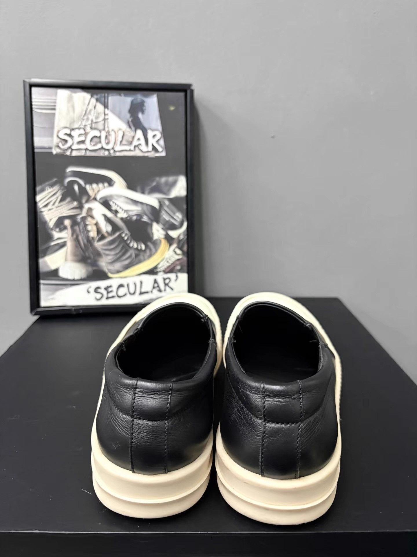 Rick Owens Rick Owens Mainline Leather Big Converse Slip-On K34 Size US 5.5 / EU 38 - 7 Thumbnail
