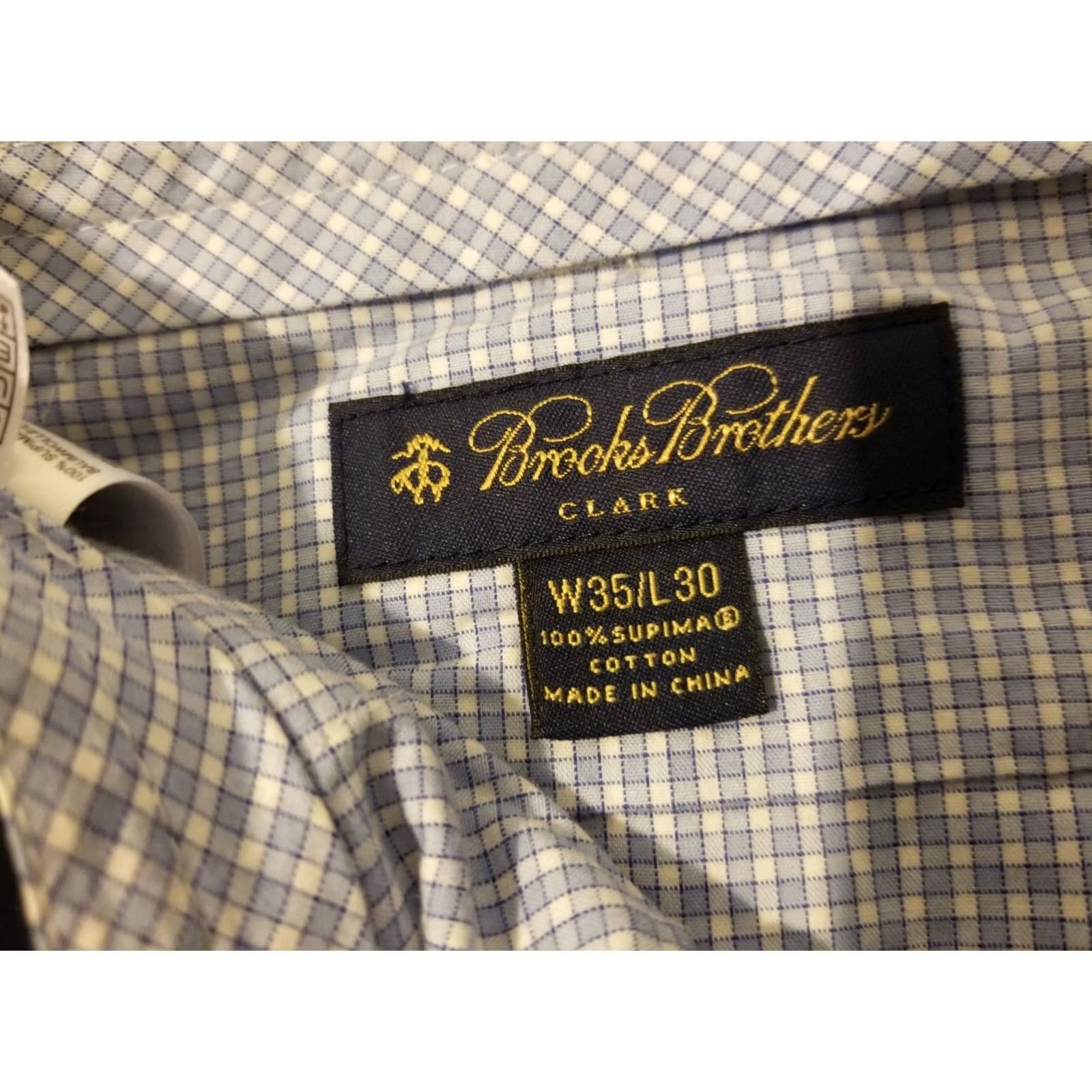 Brooks Brothers Mens Brooks Brothers Khaki Pants 35x30 Cotton Dress Trouser Slack Size US 35 - 5 Thumbnail