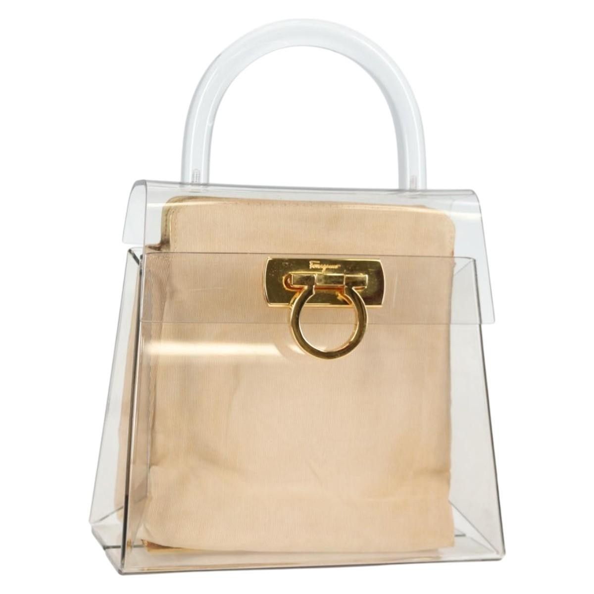 Salvatore Ferragamo Salvatore Ferragamo Gancini Convertible Top Handle Bag Plastic Size ONE SIZE - 1 Thumbnail