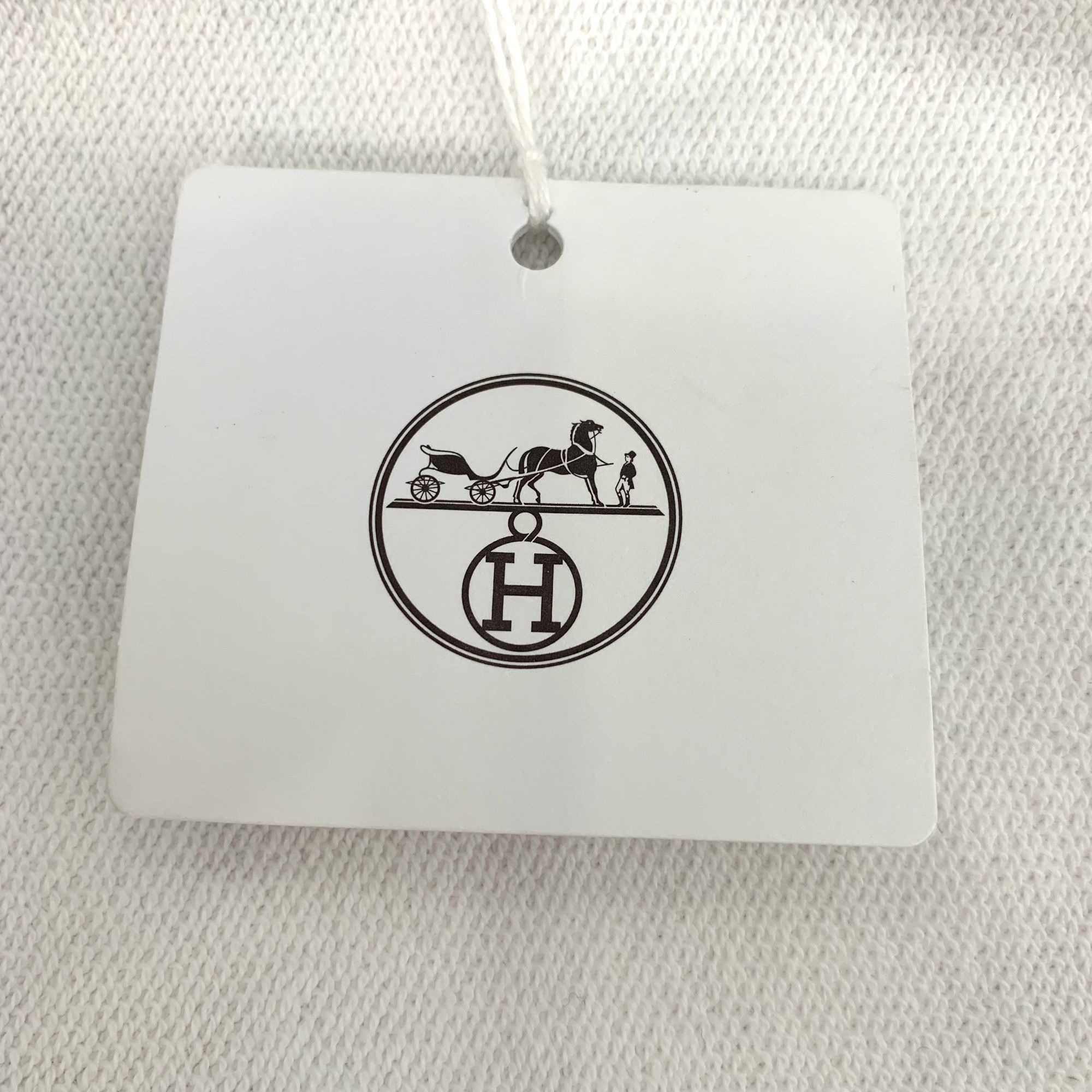 Hermes Hermès White Chain Lock Print Cotton Single-Breasted Jacket Size US S / EU 44-46 / 1 - 4 Thumbnail