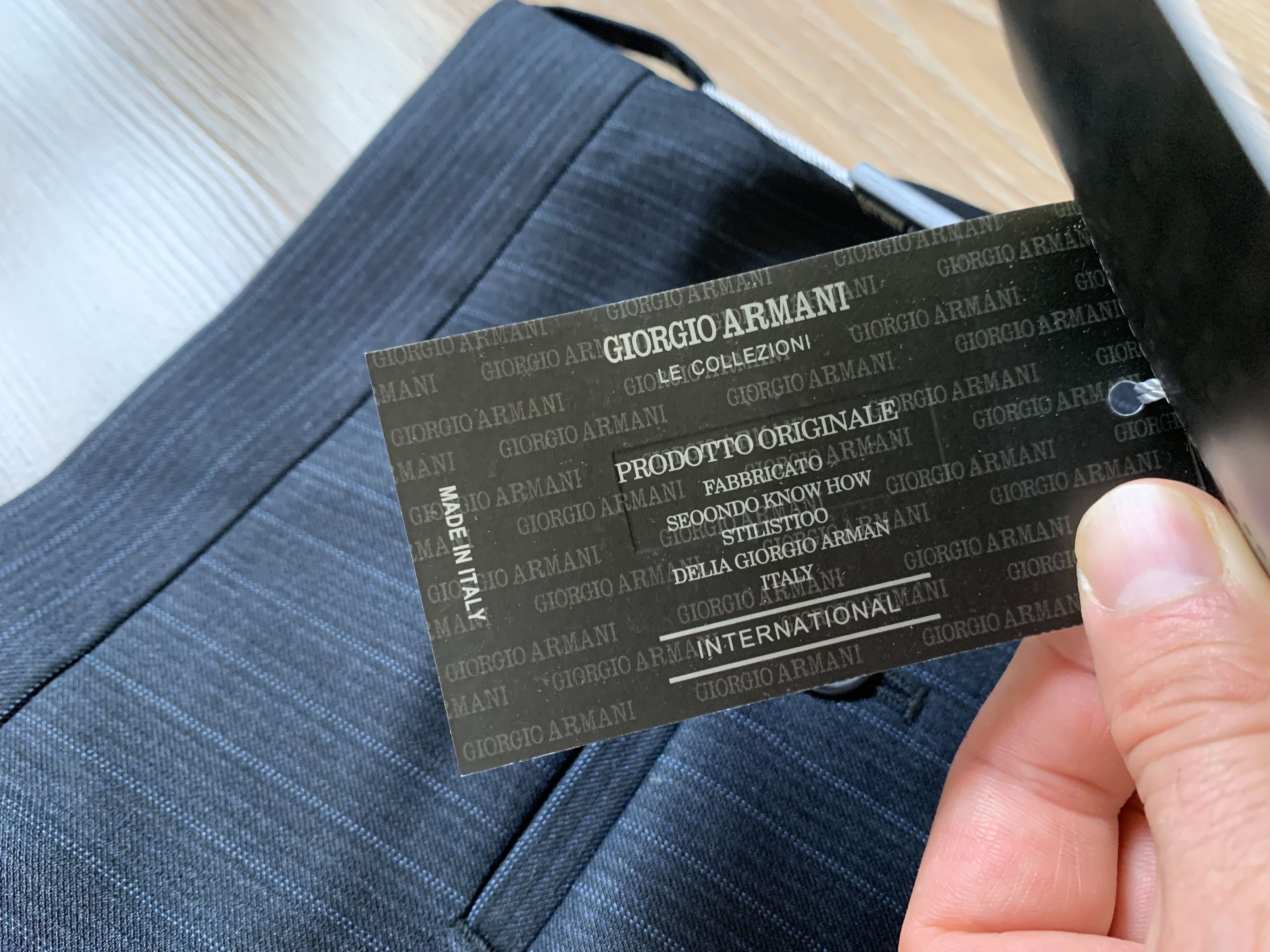 Giorgio Armani × Vintage Vintage Armani Le Collezioni Classic Formal Wool Trousers Size 54L - 9 Thumbnail