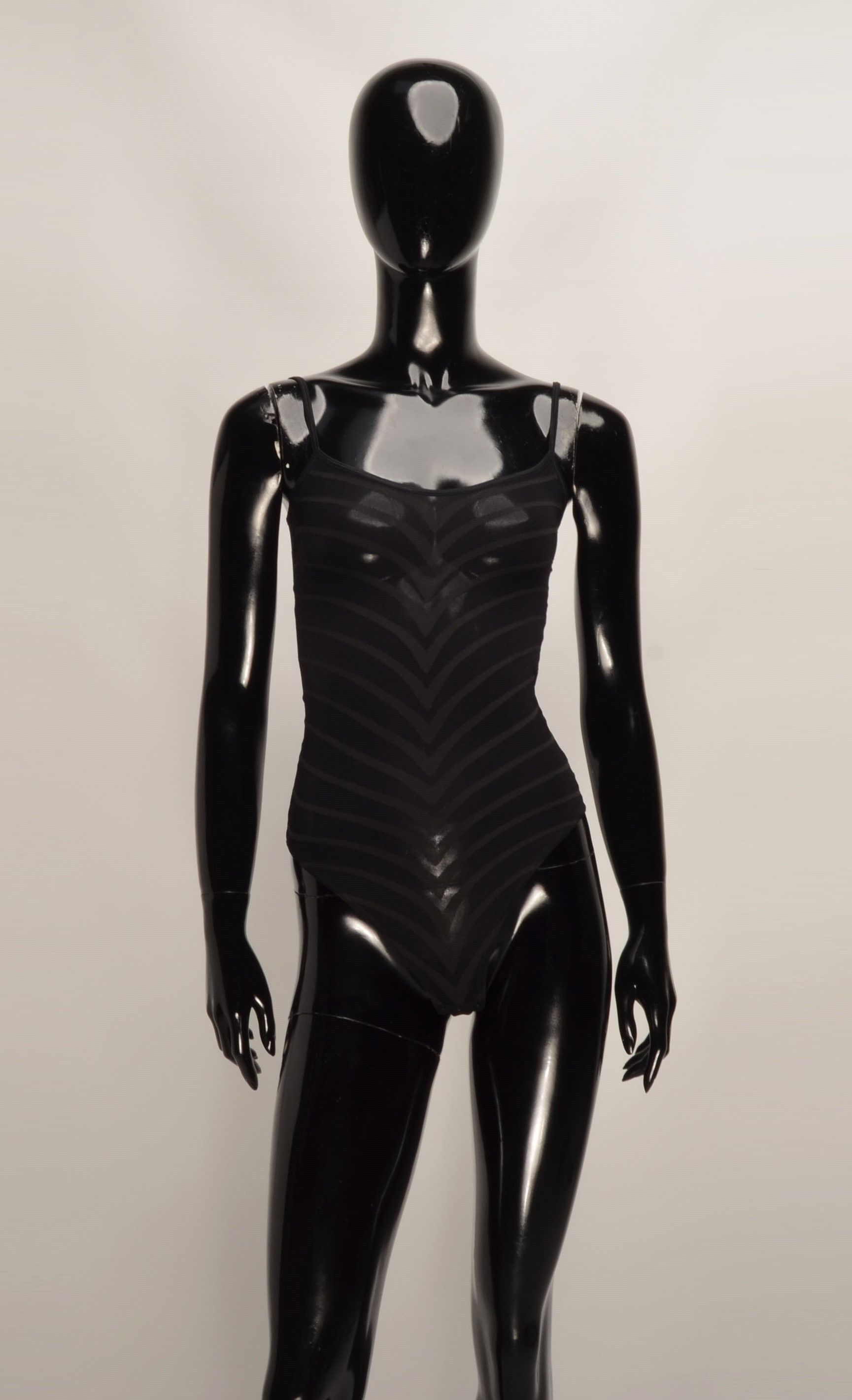 Vintage × Wolford Wolford Y2K Mesh Striped Coquette String Cami Bodysuit Size ONE SIZE - 1 Thumbnail