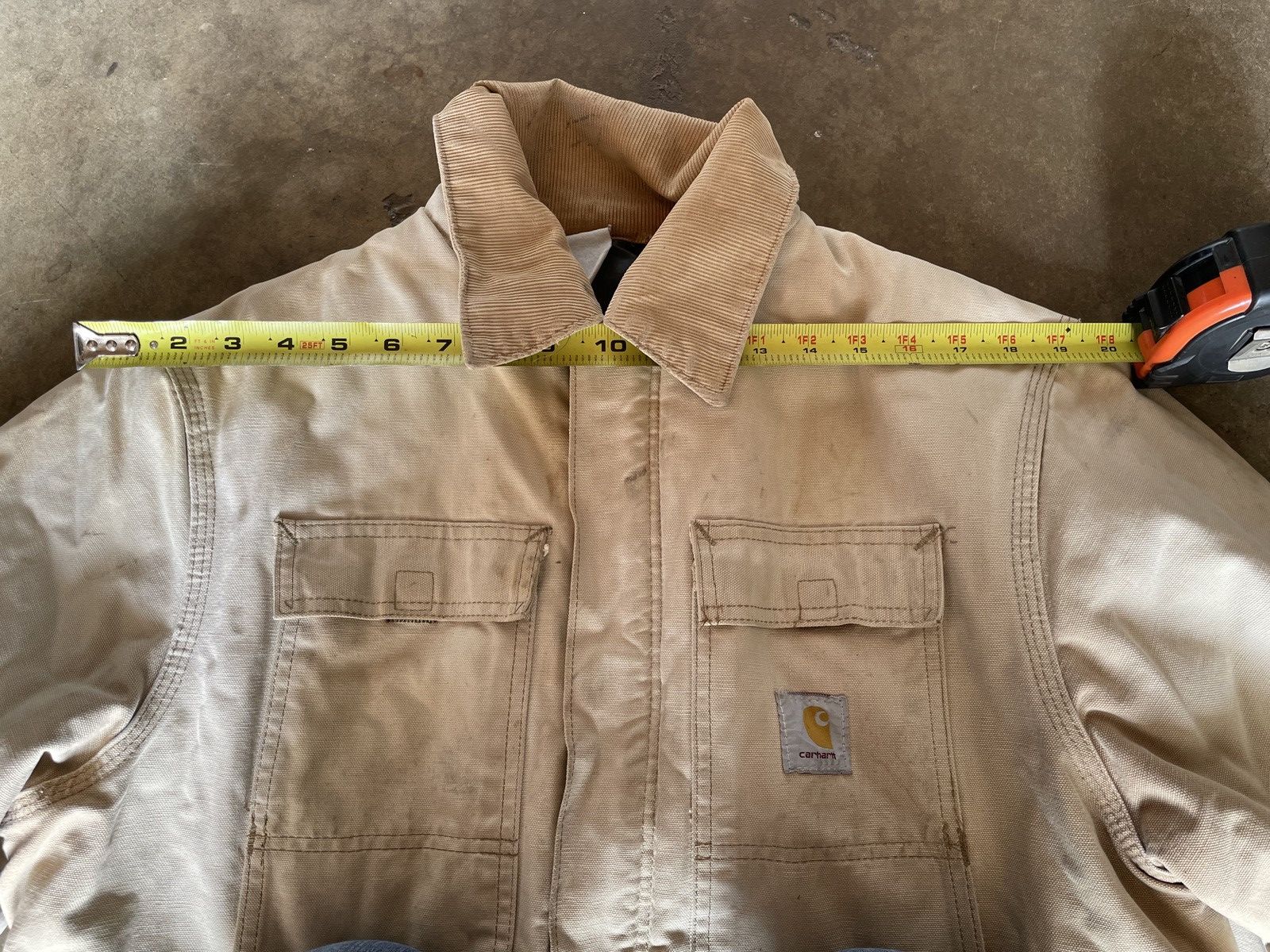 Carhartt Carhartt Beige Heavyweight Lined Work Jacket Size US L / EU 52-54 / 3 - 3 Thumbnail