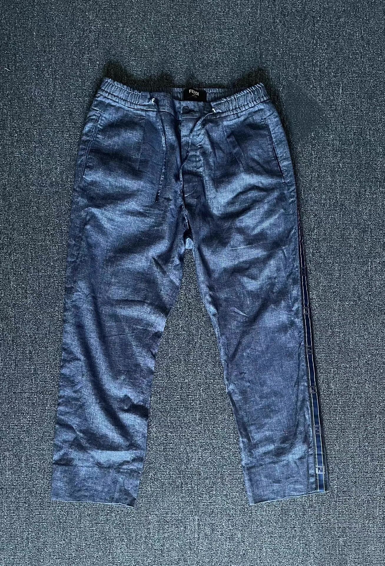 Fendi Fendi denim casual pants, authentic Size US 34 / EU 50 - 1 Thumbnail