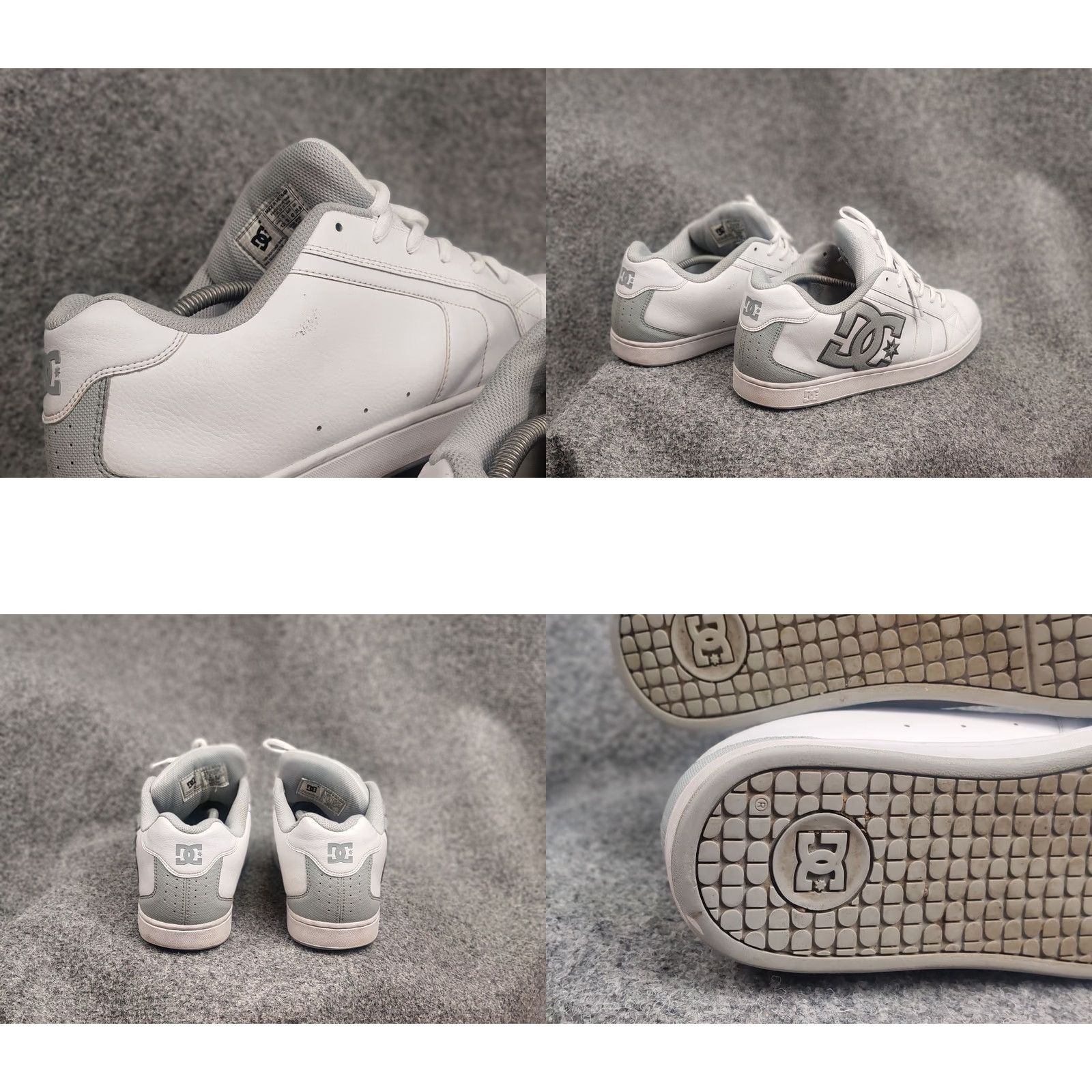 Logo 7 DC Court Graffik Logo Oversized Sneakers - White Leather - Vintage Y2K - DC scarpe Net - Men’s US 13 / UK 12 / EU 47 - Casual Skateboarding Shoe Size US 13 / EU 46 - 10 Thumbnail