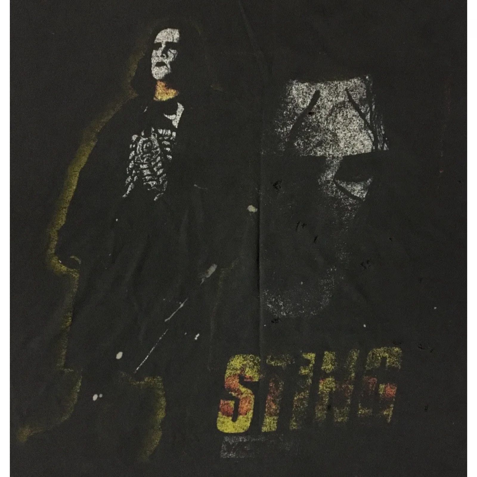 Thrasher VINTAGE NWO Sting Scorpion Thrashed Faded Distressed Shirt XL Black Shirt Mens 90s Grunge WWE WWF Size US XL / EU 56 / 4 - 3 Thumbnail