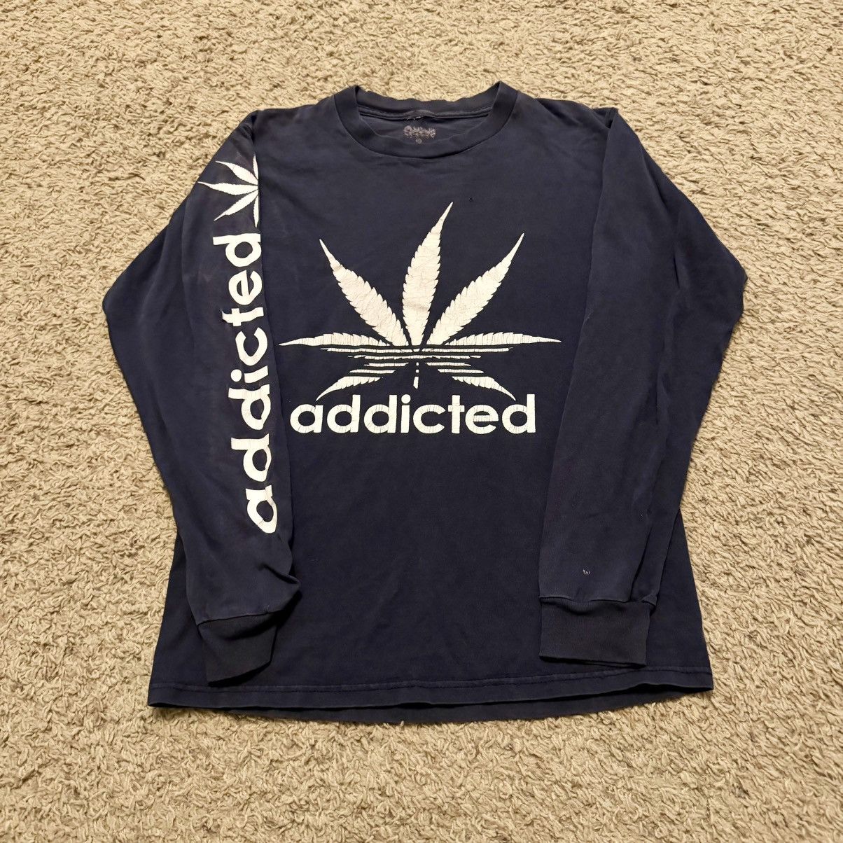Vintage VINTAGE NAVY FADE ADDICTED ADIDAS PARODY TEE Size US S / EU 44-46 / 1 - 1 Thumbnail