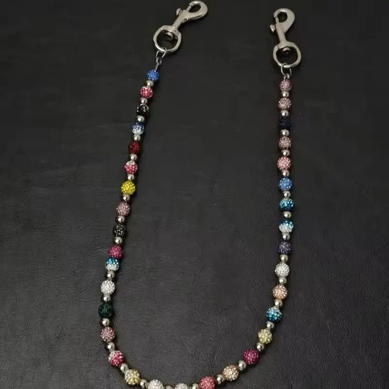 Jewelry Round Beads Multicolor Punk Pants Chain Size ONE SIZE - 1 Thumbnail