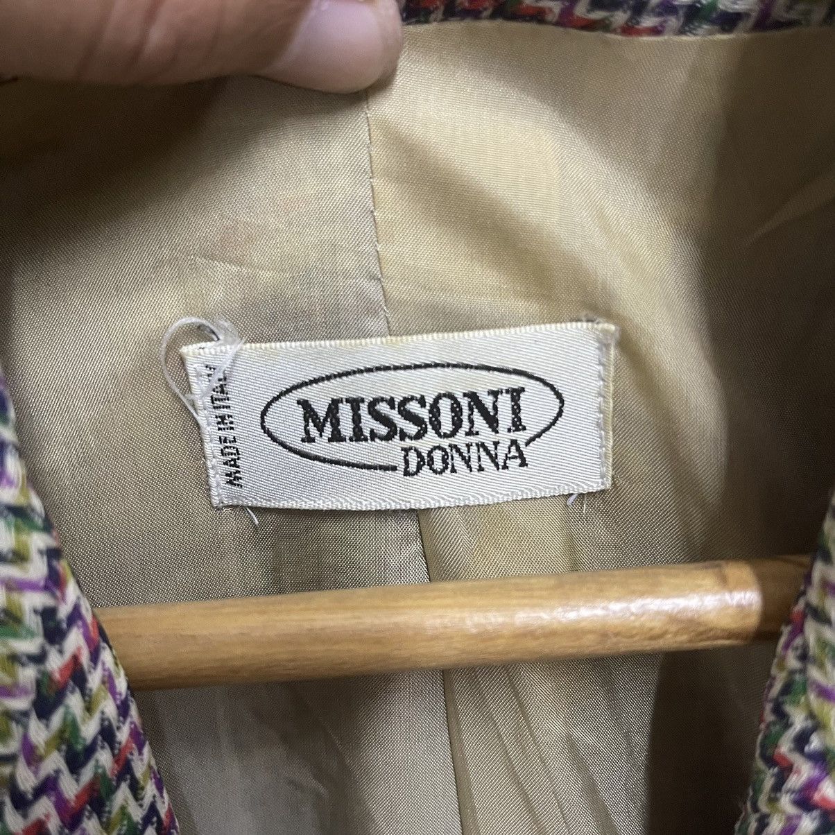 Beauty Beast Vintage 90s Missoni Donna Button Coat Blazer Size US S / EU 44-46 / 1 - 9 Thumbnail
