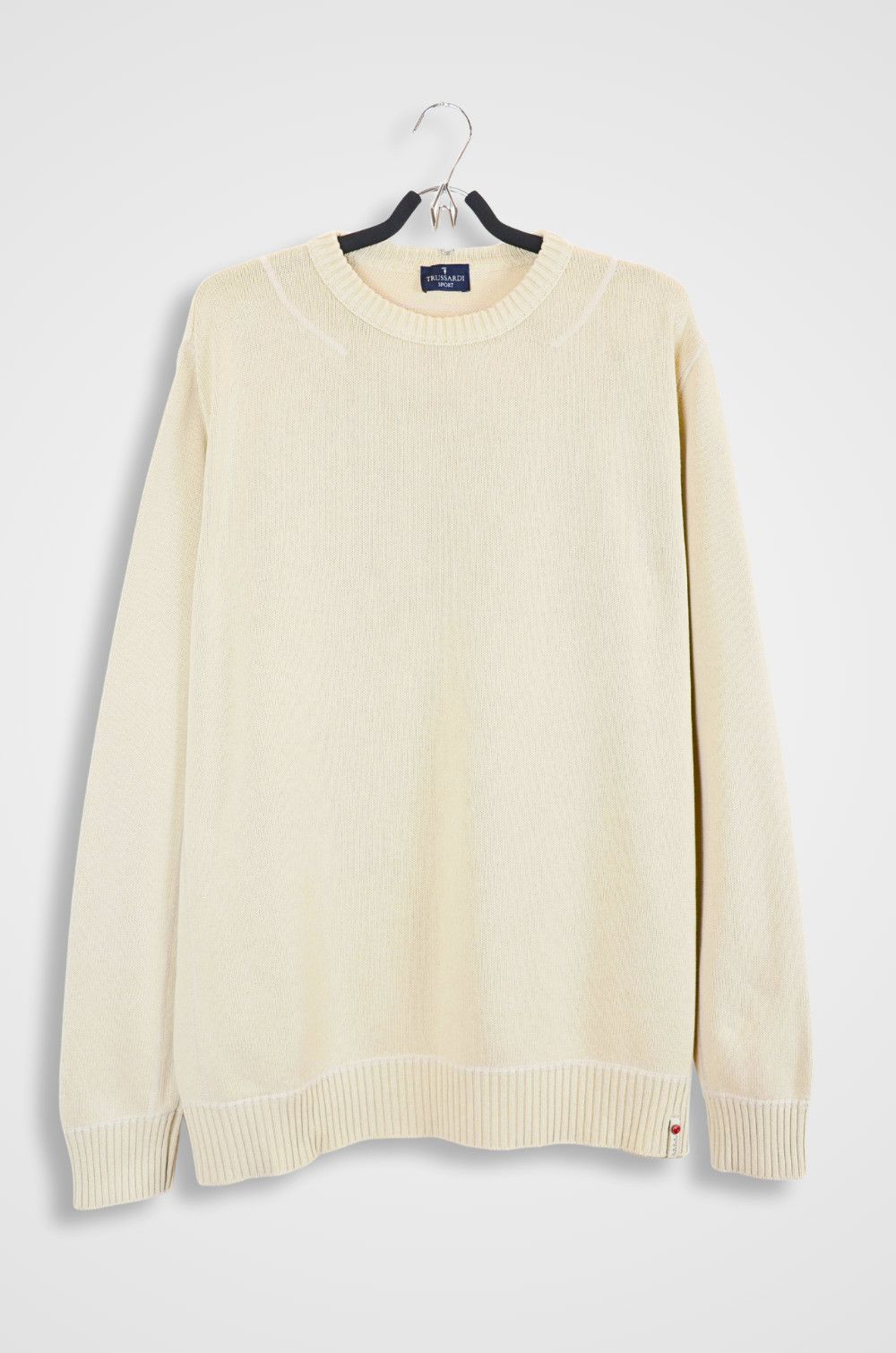 Trussardi Trussardi Sport Beige Cotton Sweater Made in Italy - Size XL Size US XL / EU 56 / 4 - 1 Thumbnail