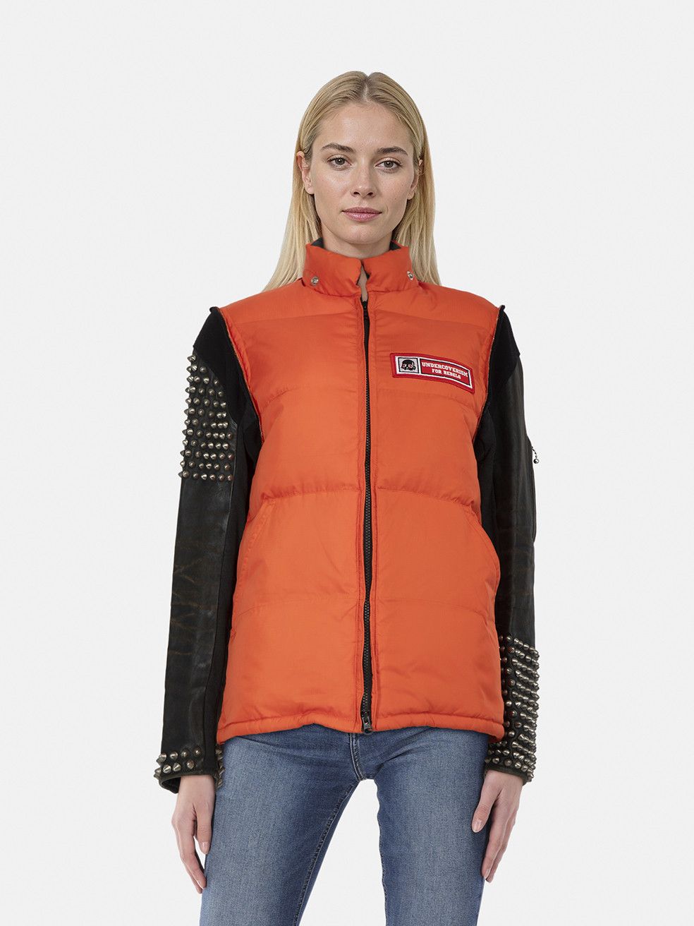Undercover AW05 Orange Studded Sleeves Jacket Size S / US 4 / IT 40 - 1 Thumbnail