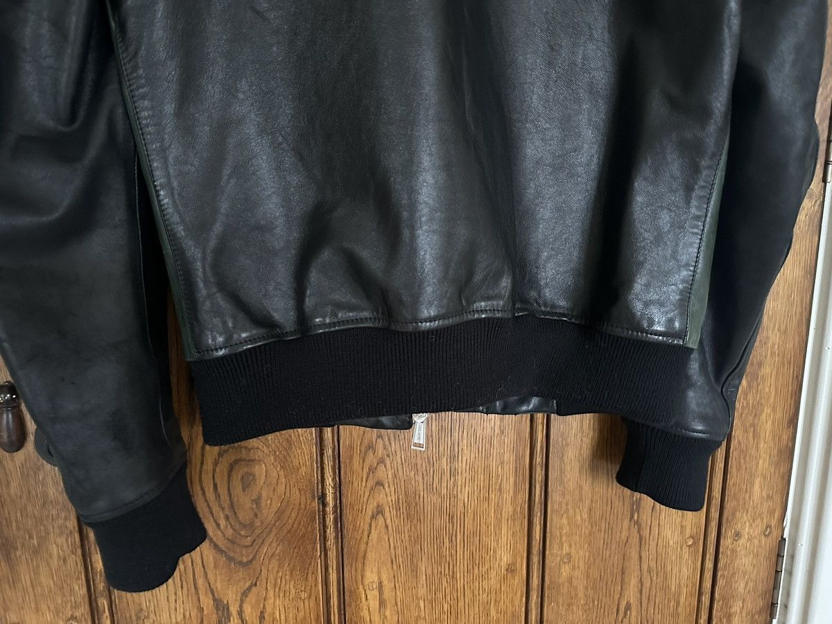 Dsquared2 FW12 Dsquared black green leather jacket 50 Archive grail Size US M / EU 48-50 / 2 - 14 Thumbnail