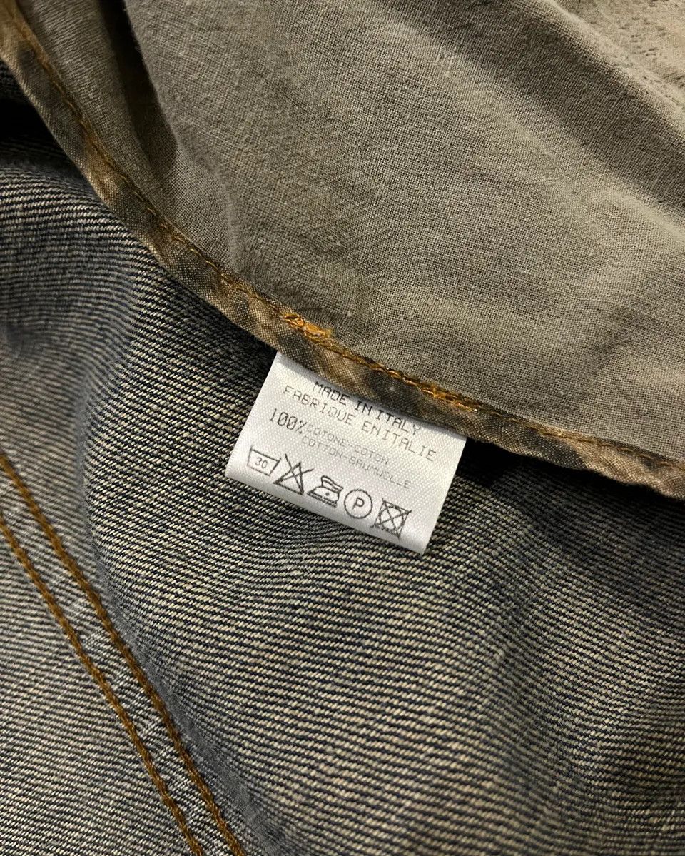 Roberto Cavalli SS2002 Roberto Cavalli Structured Laced Arm Blue Denim Jacket Size US M / EU 48-50 / 2 - 9 Thumbnail