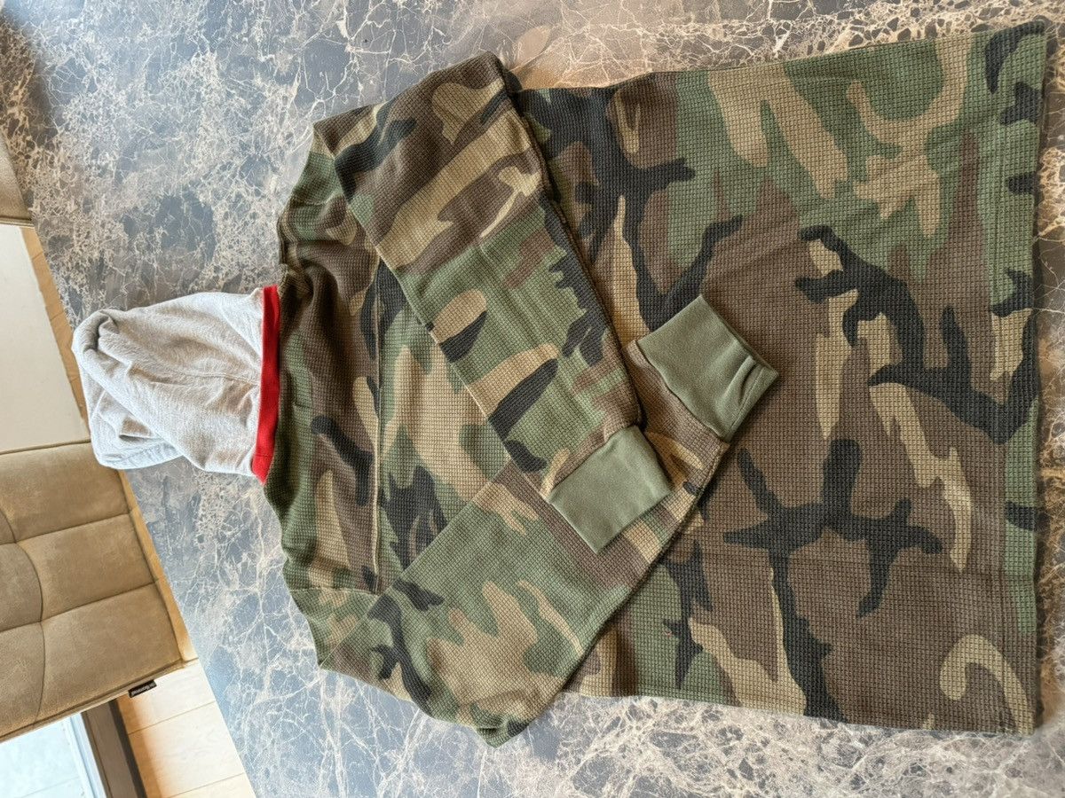 Supreme Hooded Waffle Ringer Woodland Camo Size US M / EU 48-50 / 2 - 6 Thumbnail
