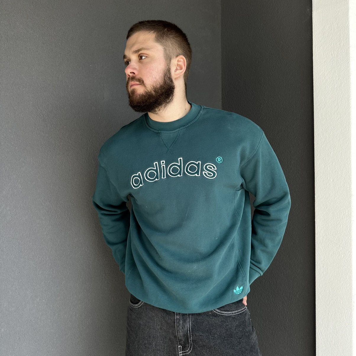 Adidas × Y's Vintage Adidas Sweatshirts Big Logo Sweater Y2K 00s Size US M / EU 48-50 / 2 - 1 Thumbnail