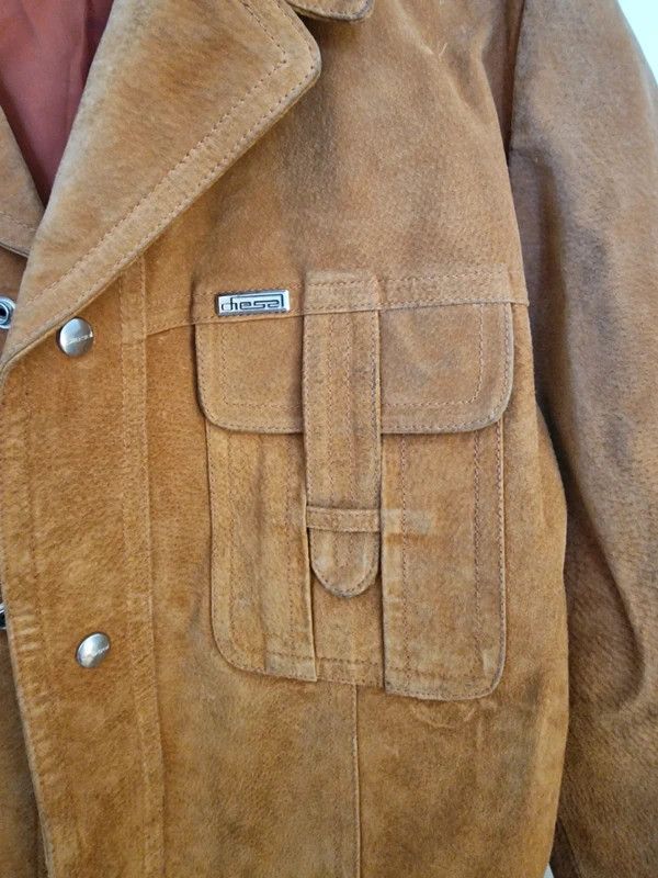 Diesel Rare Vintage Diesel ‘Montreal’ Suede Safari Jacket Size US L / EU 52-54 / 3 - 3 Thumbnail