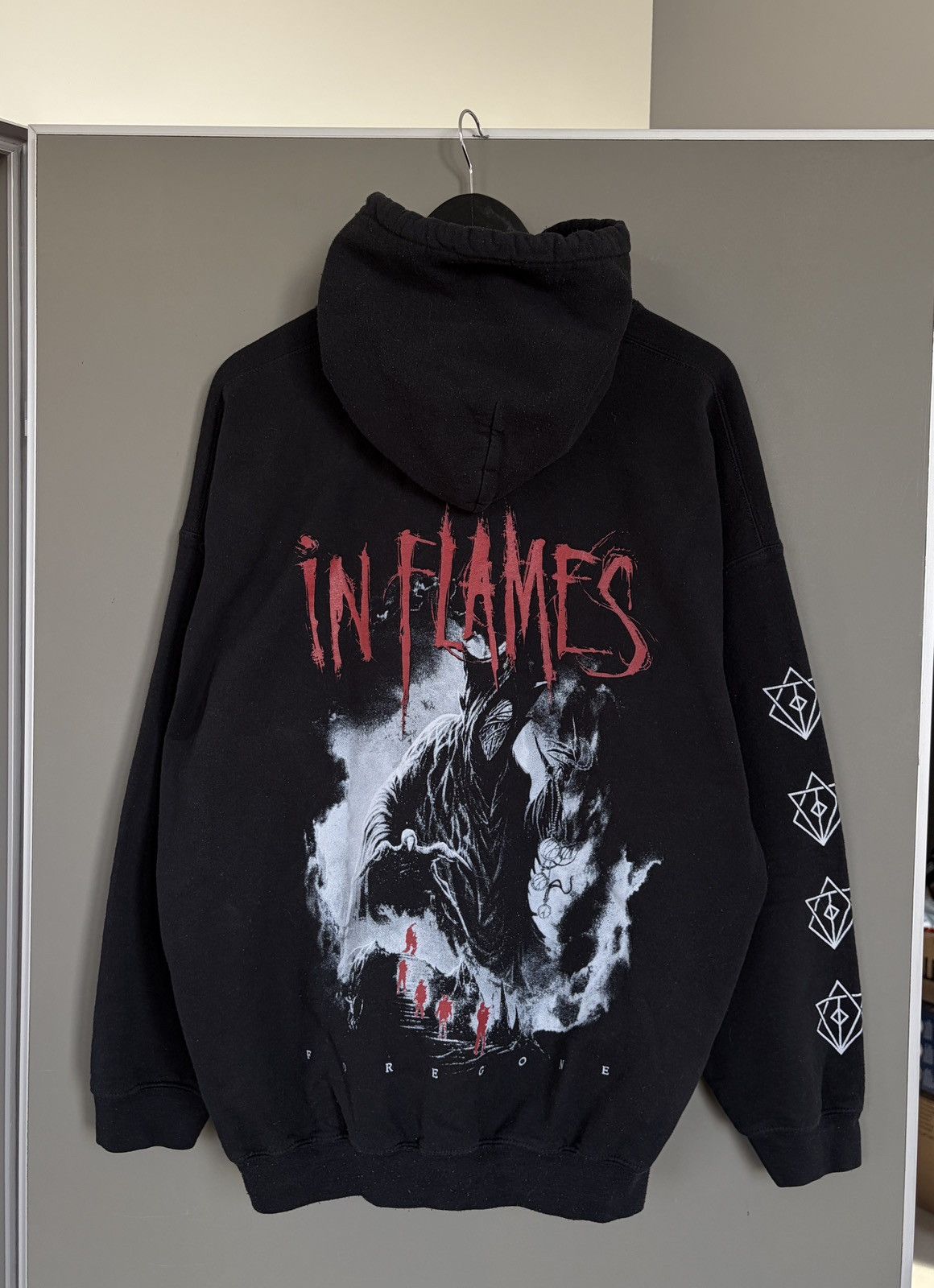 Band Tees In Flames Foregone Metal Black Hoodie Size US XXL / EU 58 / 5 - 1 Thumbnail