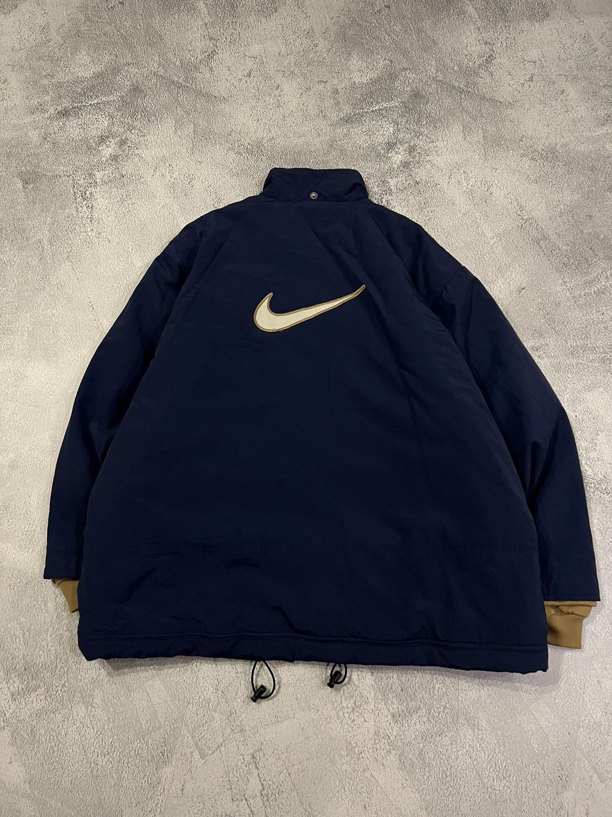 Nike × Vintage Vintage Y2k Nike Nylon Big Swoosh Jacket 00’s Size US L / EU 52-54 / 3 - 9 Thumbnail